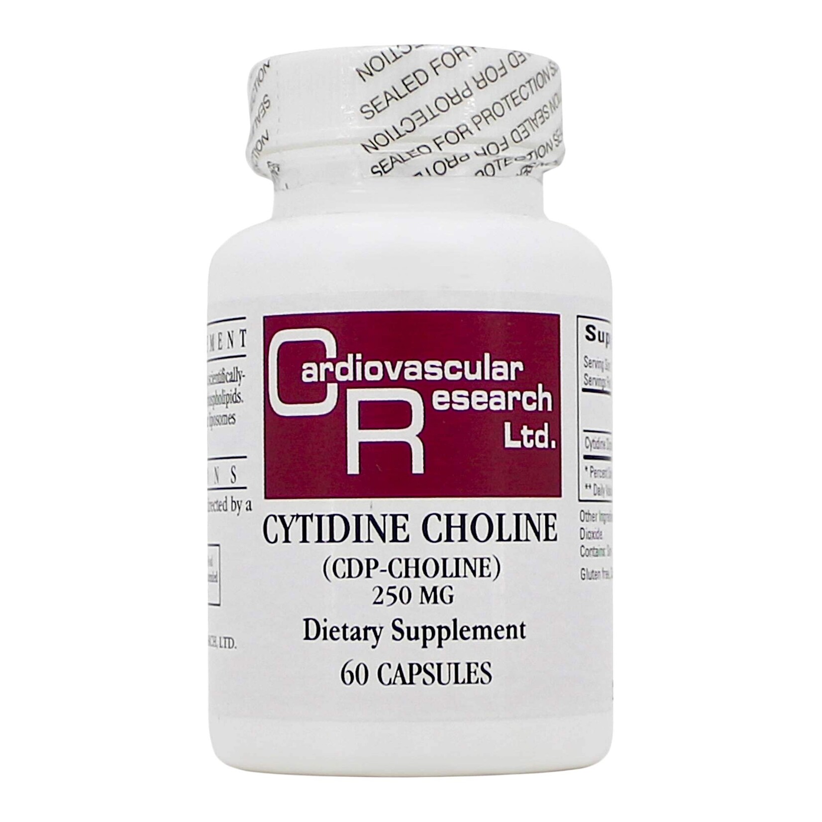 Cardiovascular Research (Ecological Formulas) Cytidine Choline (CDP-Choline) 250mg 60c Cardiovascular Research *sale*