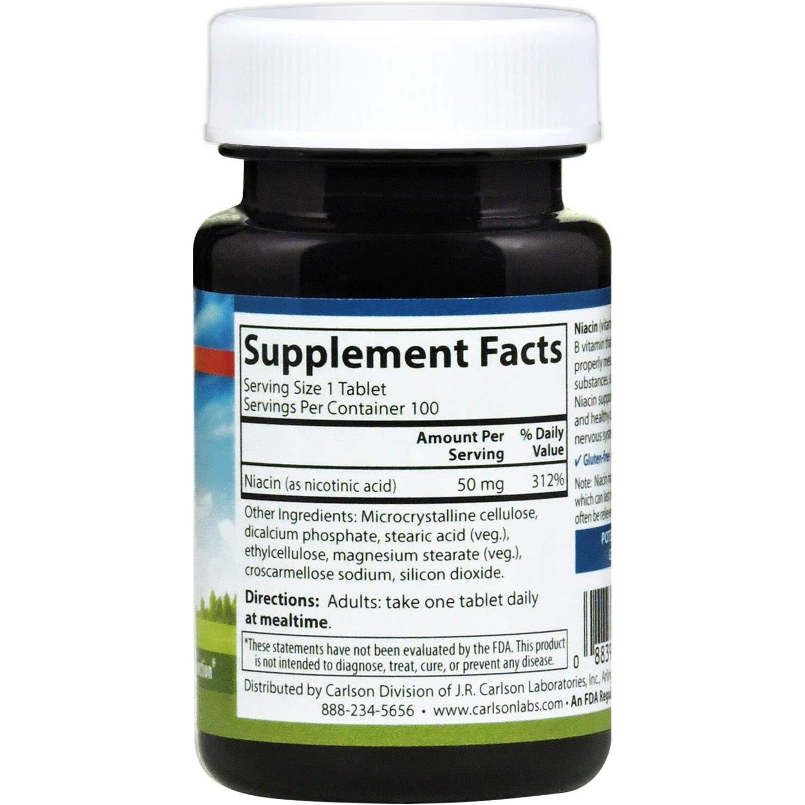 Carlson Labs Niacin 50mg 100t Carlson *sale*