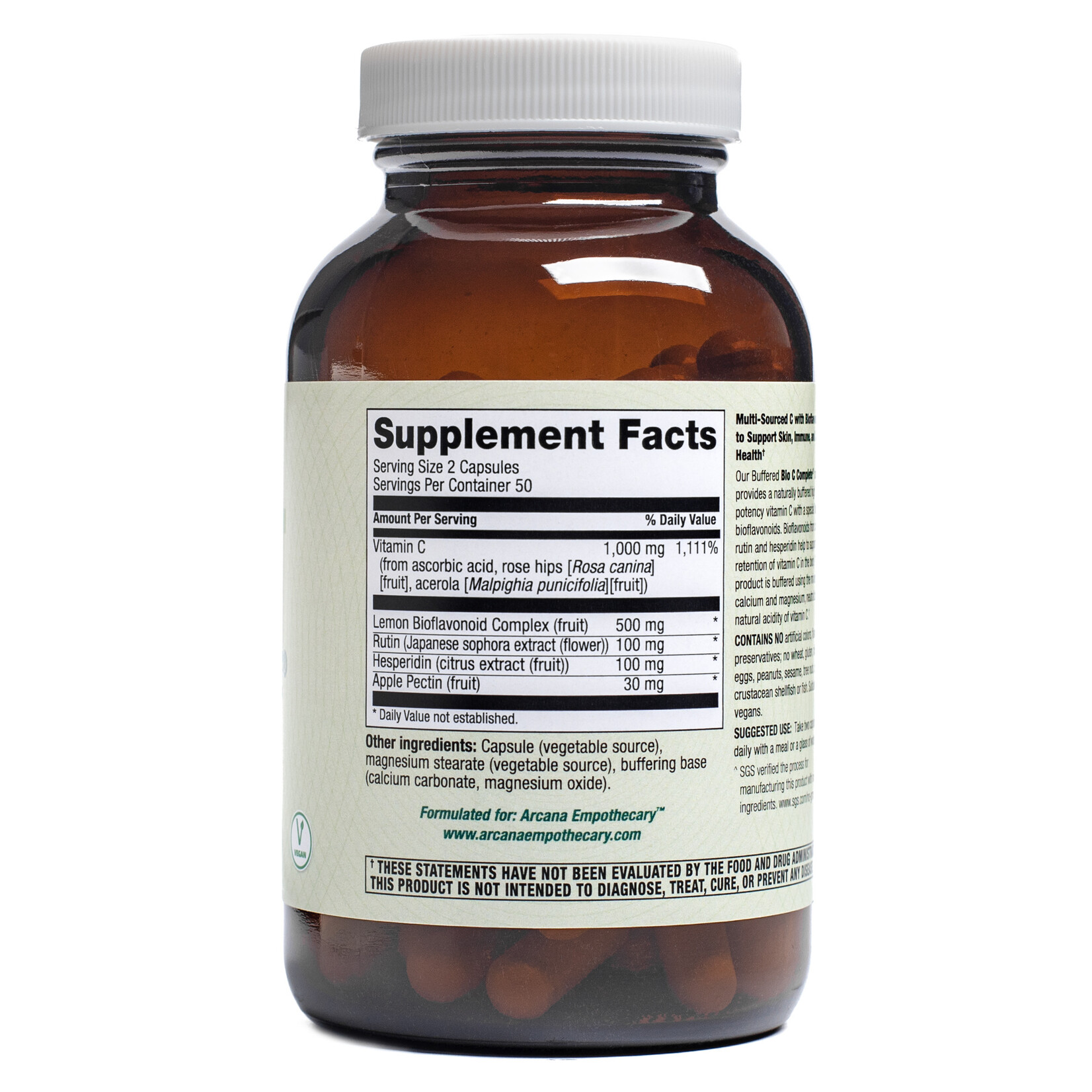 Arcana Empothecary Bio C Complete 500mg 100t Arcana