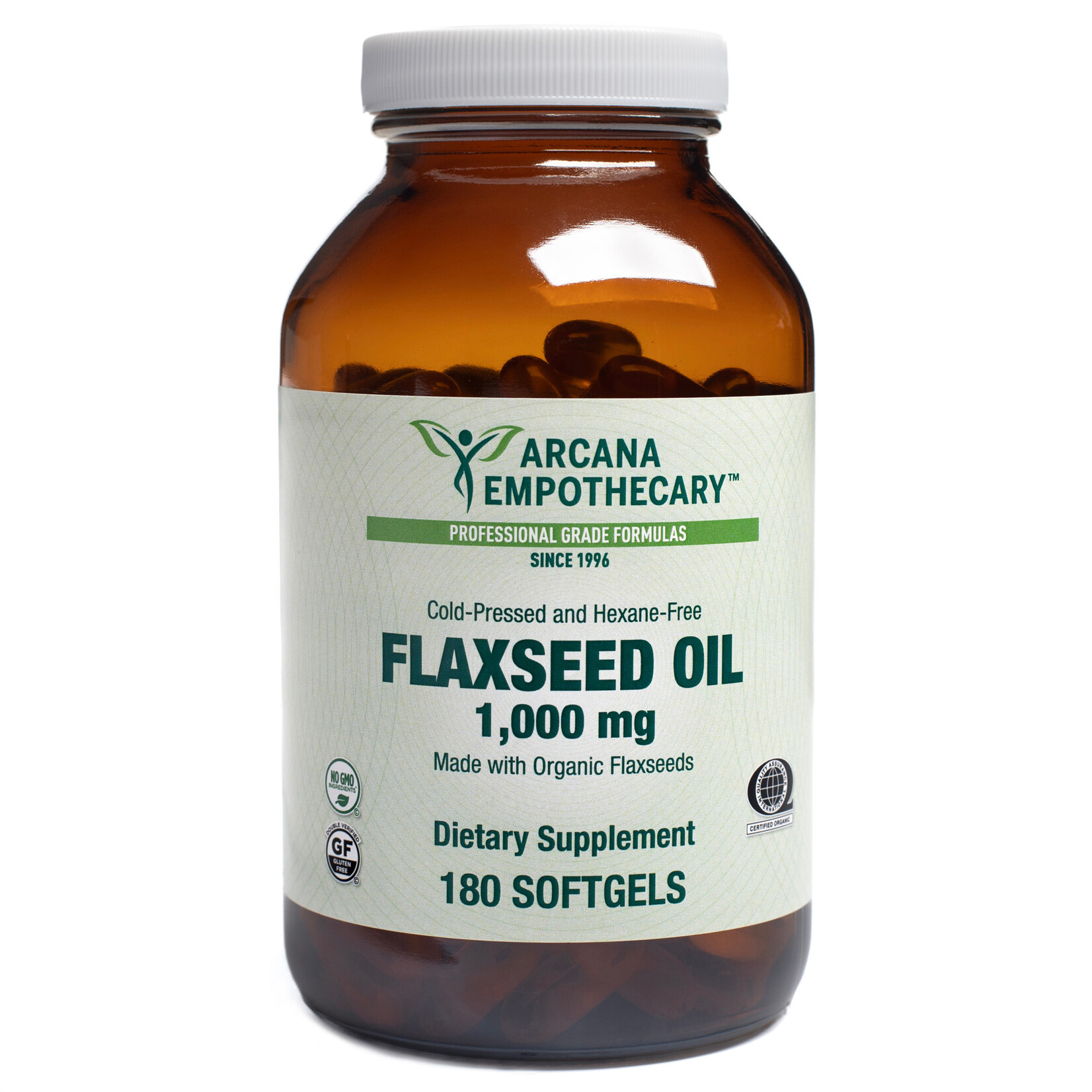 Arcana Empothecary FlaxSeed Oil 1000mg 180 sg Arcana