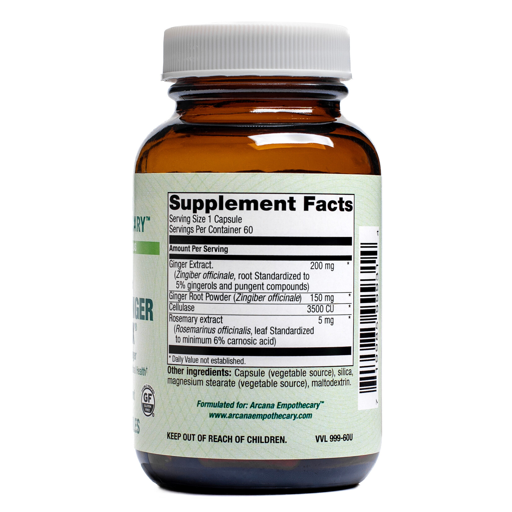 Arcana Empothecary Ultimate Ginger Complex 60c Arcana