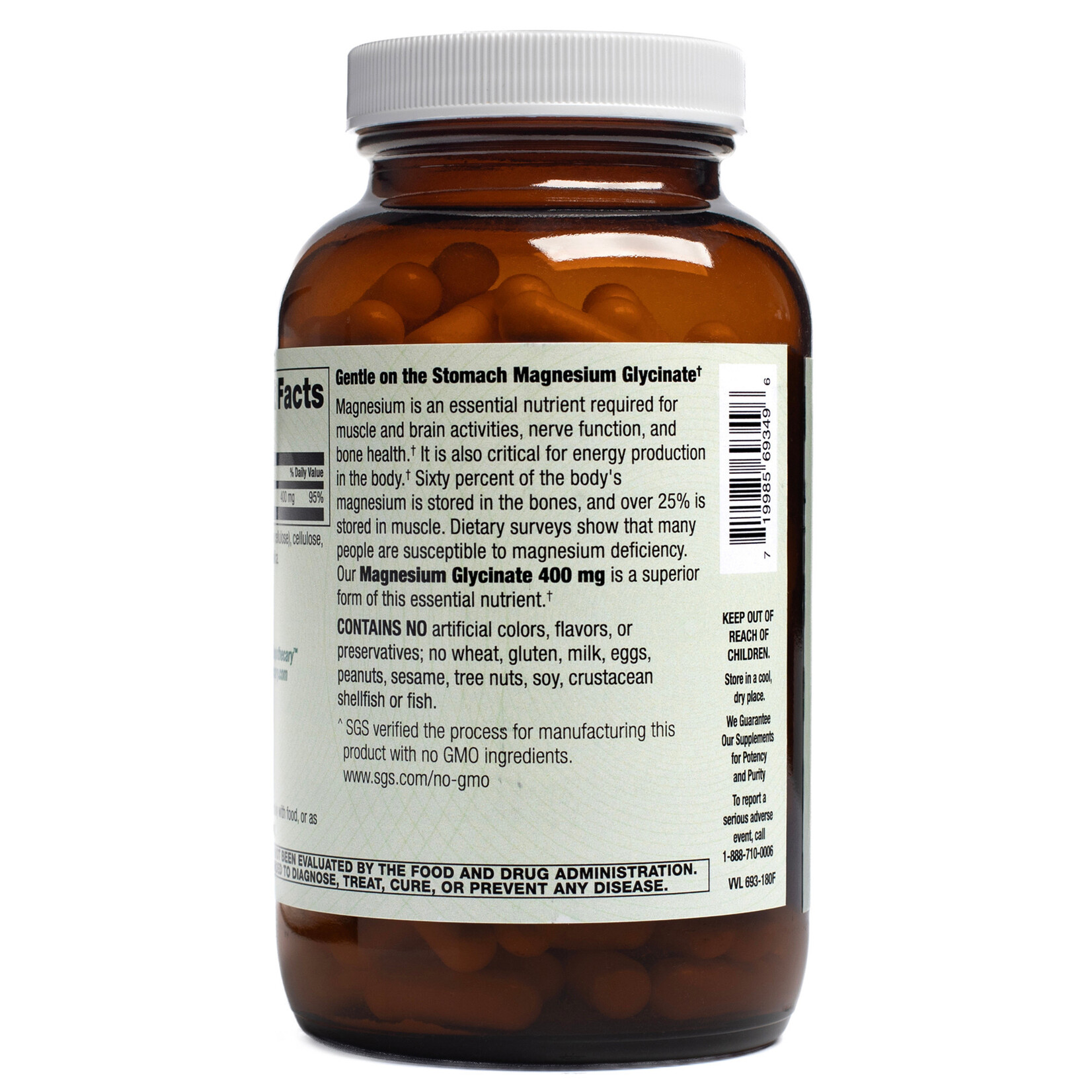 Arcana Empothecary Magnesium Glycinate 400mg 180c Arcana