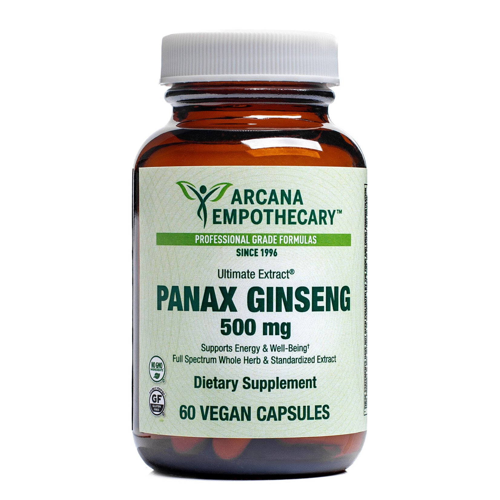 Arcana Empothecary Panax Ginseng 500mg 60c Arcana