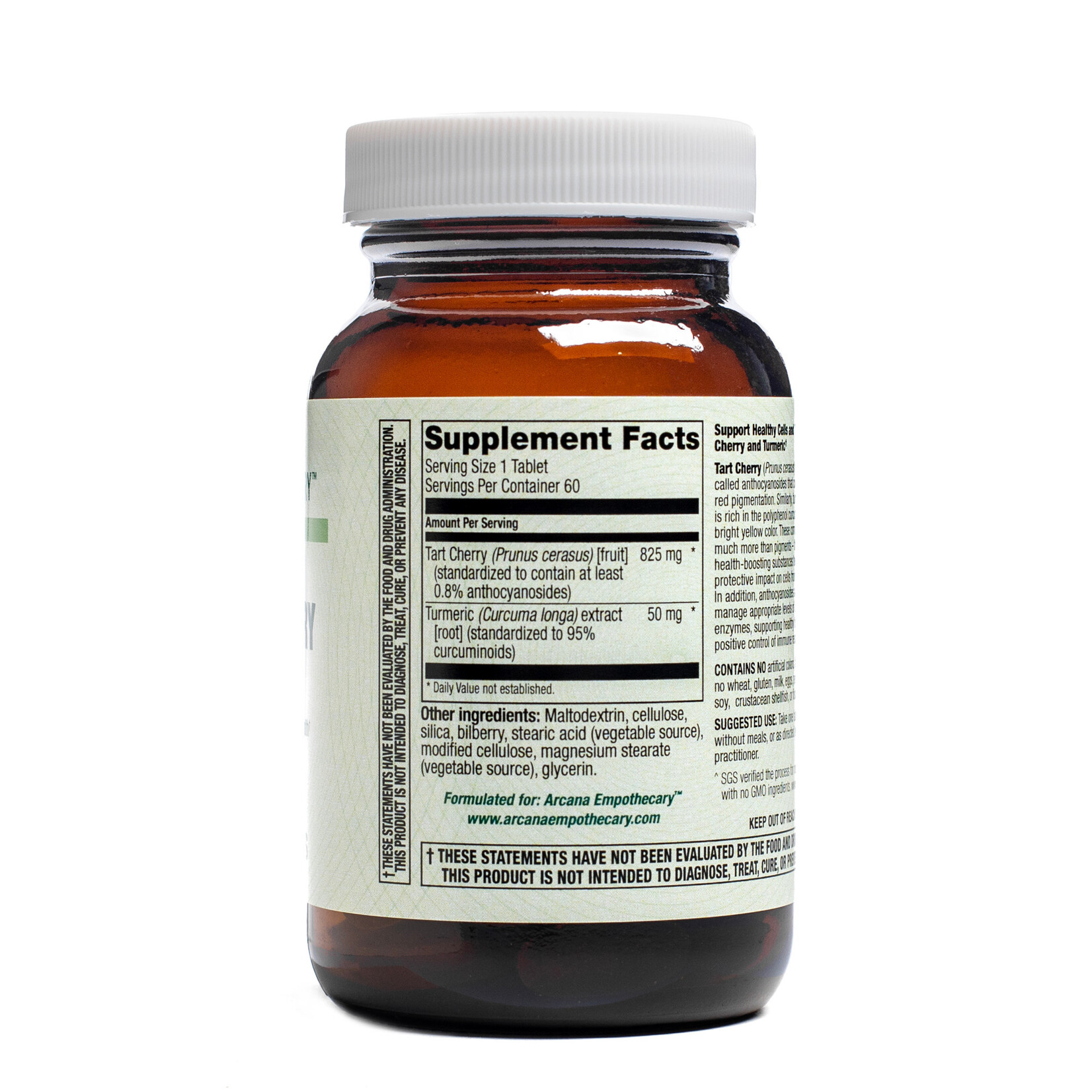 Arcana Empothecary Tart Cherry + Turmeric 60t Arcana