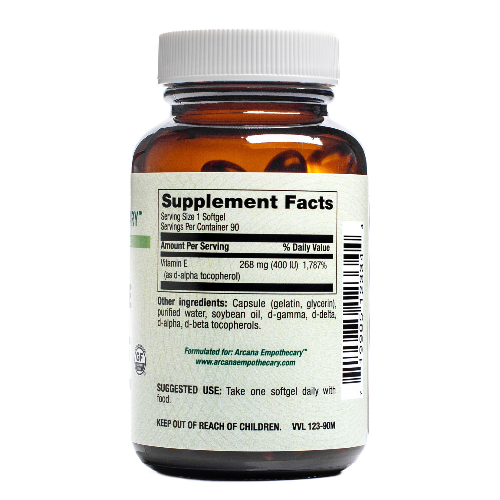 Arcana Empothecary Vitamin E 400IU 90sg Arcana