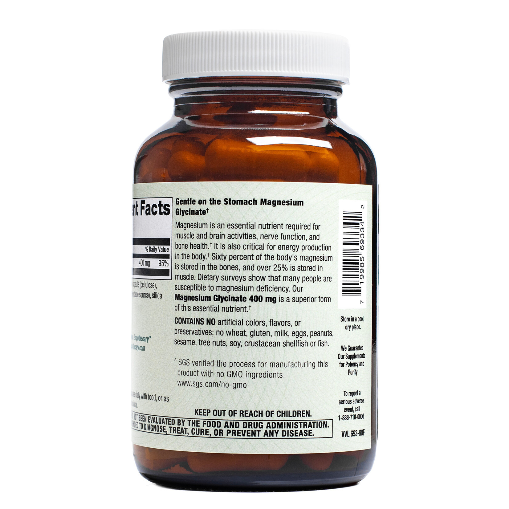 Arcana Empothecary Magnesium Glycinate 400mg 90c Arcana