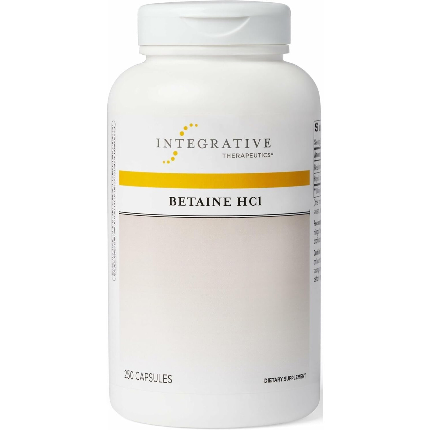 Integrative Therapeutics Betaine HCl 250c Integrative Therapeutics