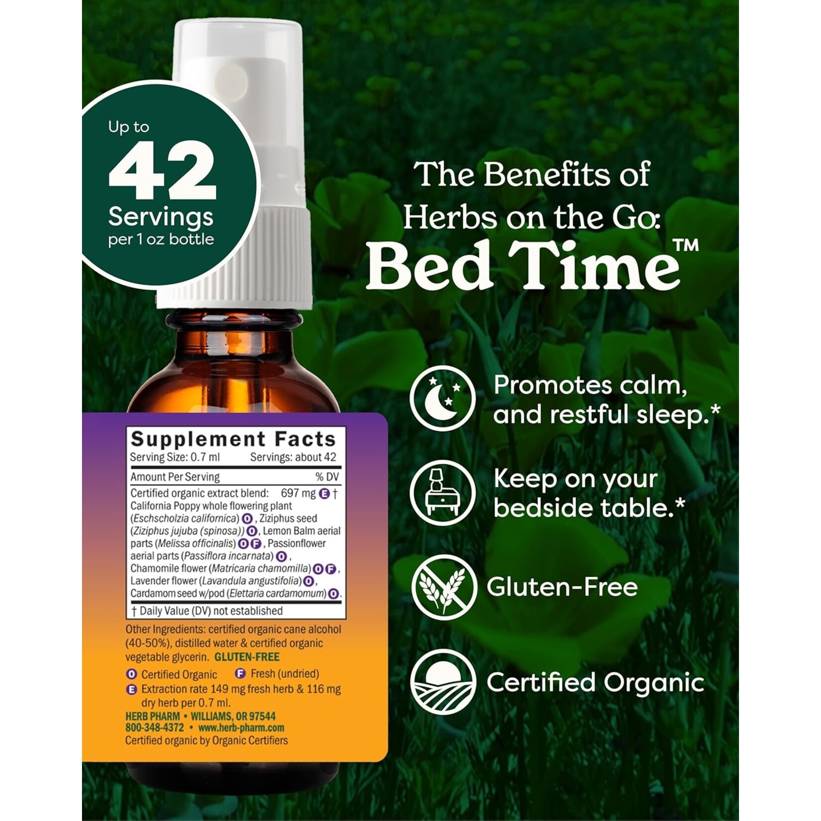 Herb Pharm Herbs on the go Bed Time Herb Pharm
