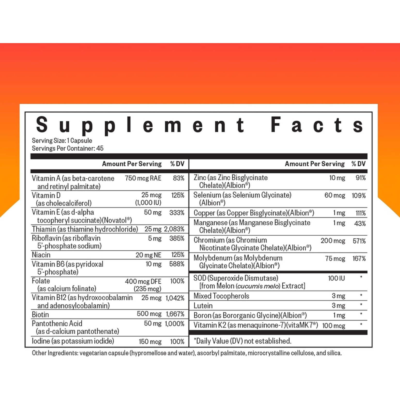 Seeking Health Multivitamin One MF 45c Seeking Health