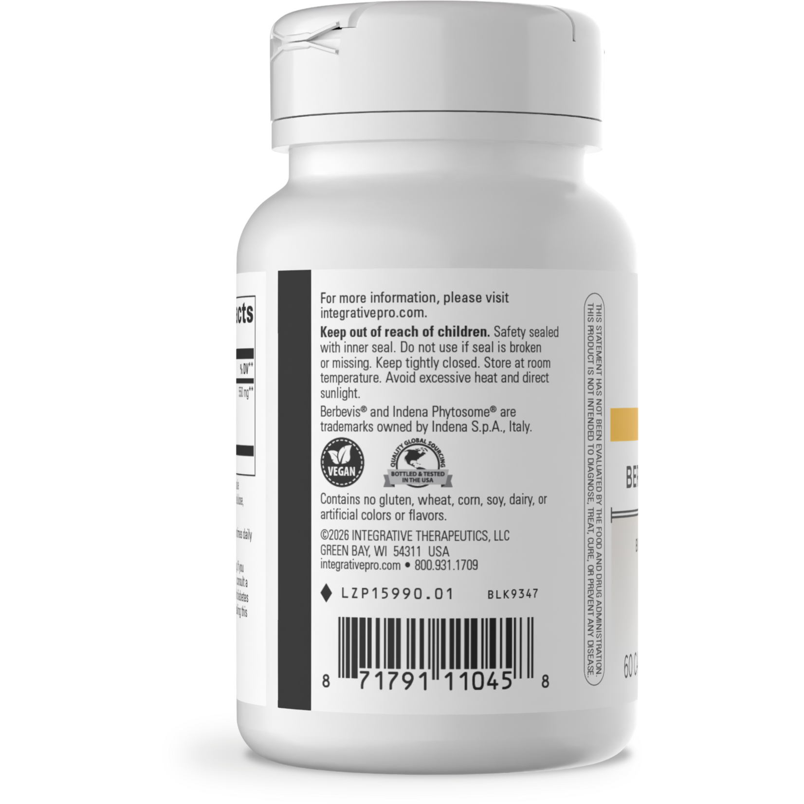 Integrative Therapeutics Berberine Phytomax 550mg 60c Integrative Therapeutics