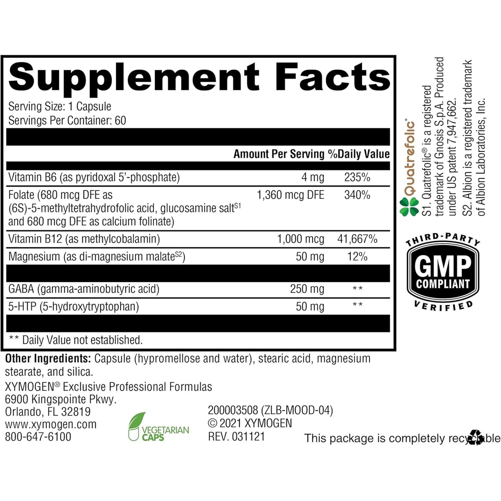 Xymogen Mood Food 60c Xymogen *sale*