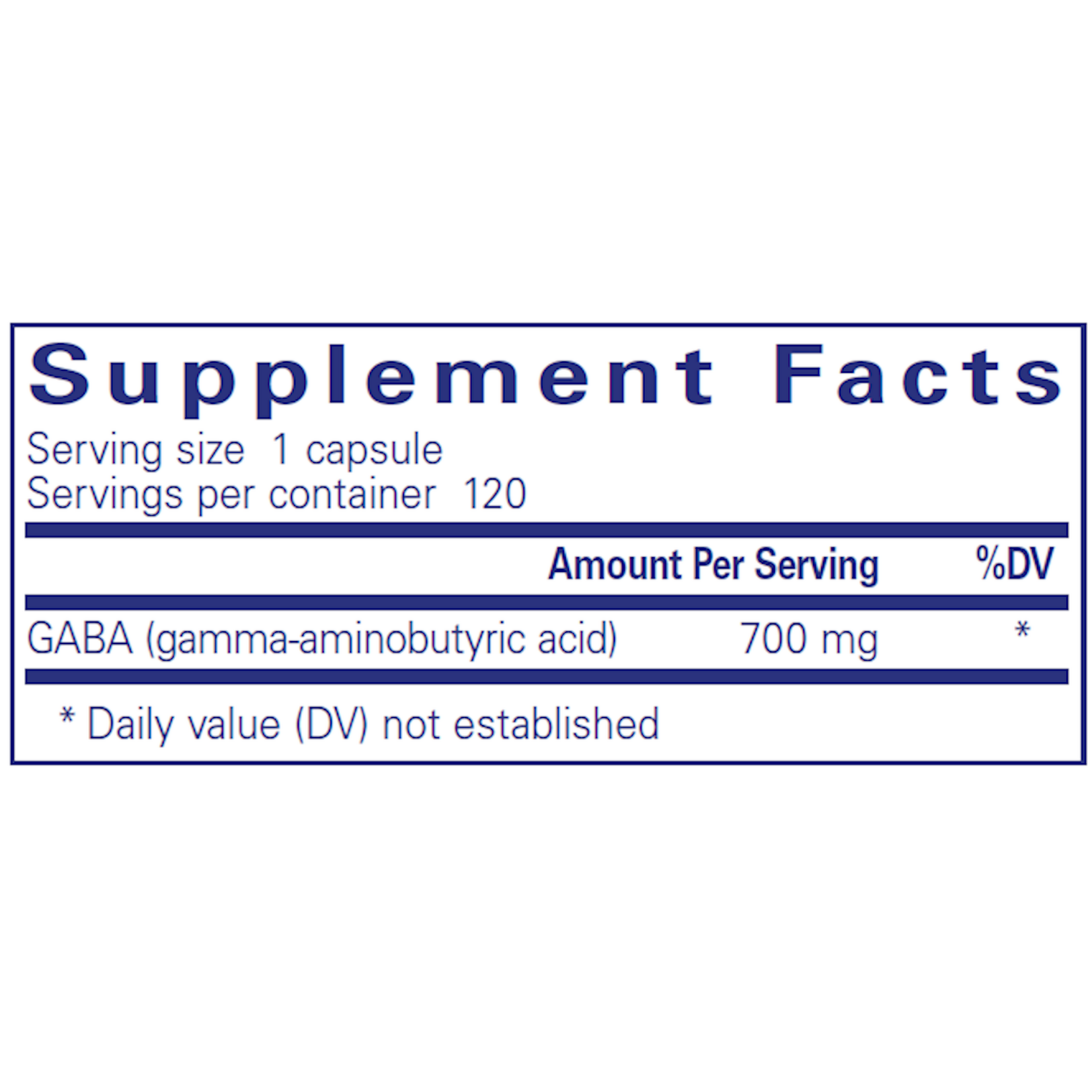 Pure Encapsulations GABA 700mg 120c Pure Encapsulations *sale*