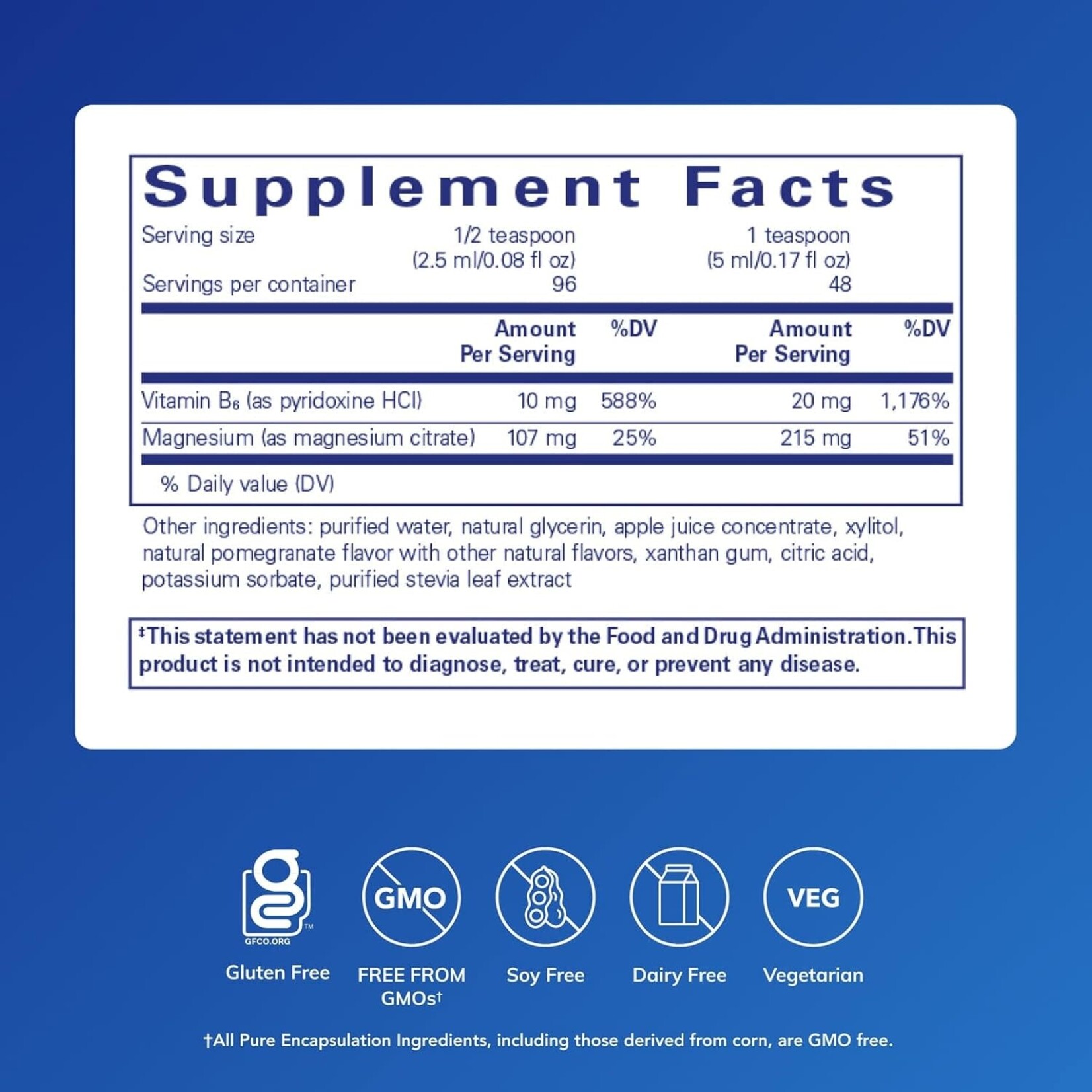 Pure Encapsulations Magnesium Citrate Liquid Pure Encapsultations