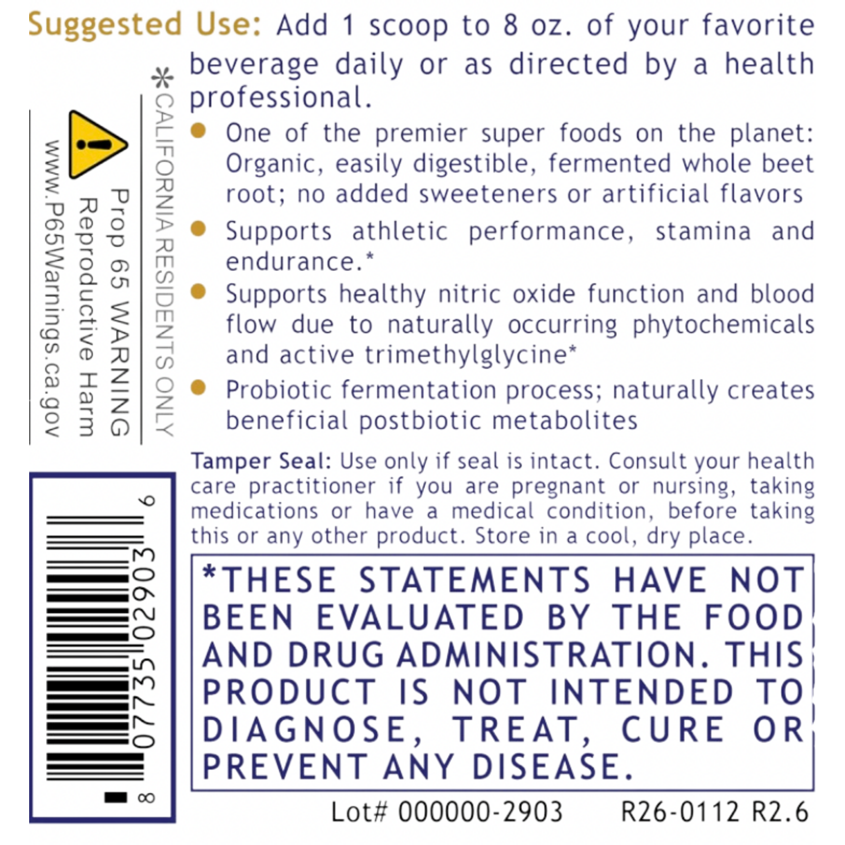 Premier Research Labs Premier Fermented Beets 180g Premier Research Labs