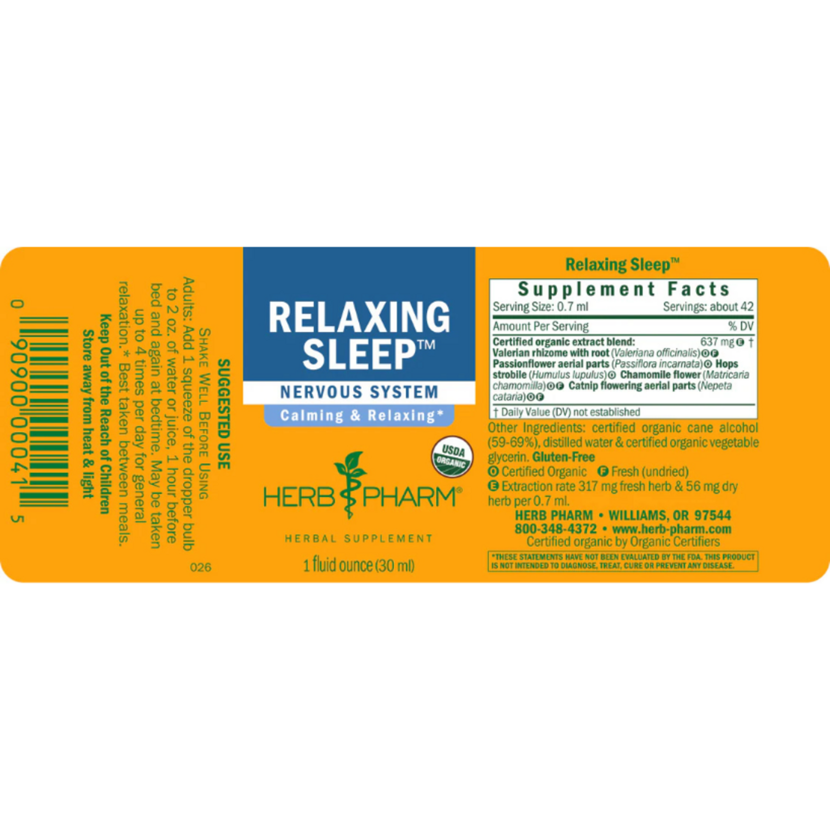 Herb Pharm Relaxing Sleep Herb Pharm 1oz