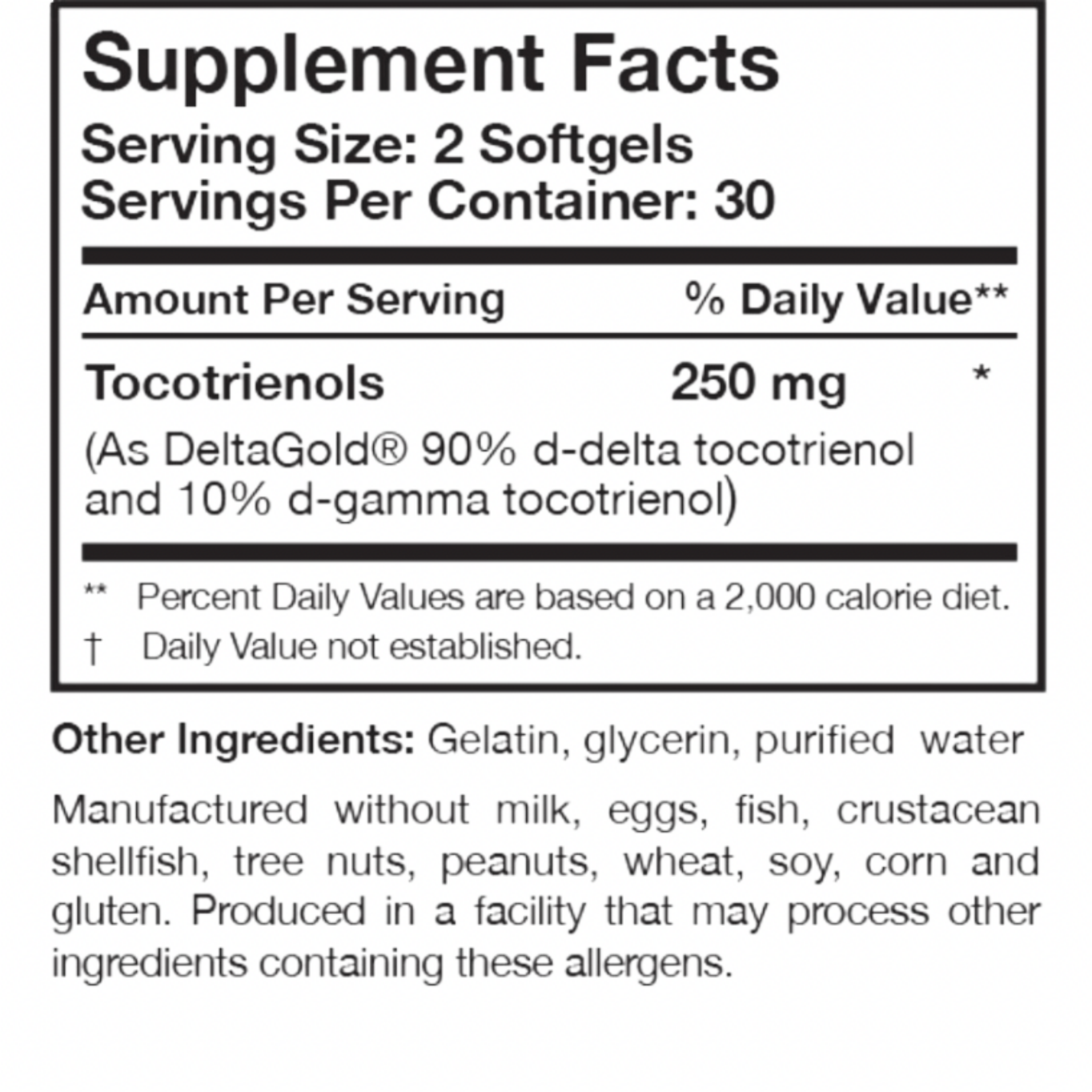 Researched Nutritionals TocoPure™ D&G 90sg Researched Nutritionals