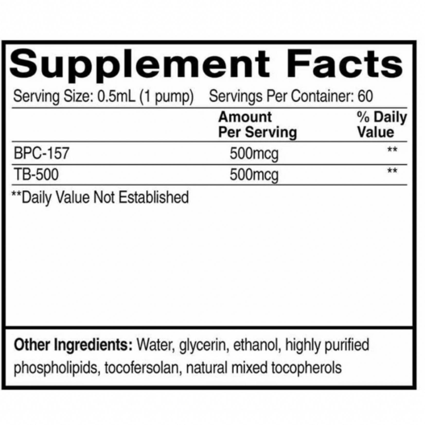 Quicksilver Scientific BPC + TB-500 Combo 1 fl oz Quicksilver Scientific