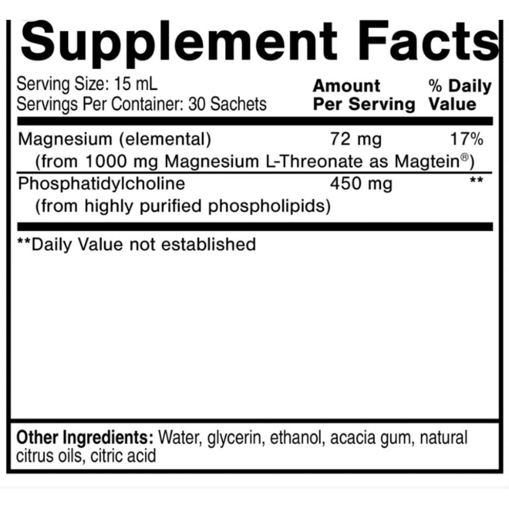 Quicksilver Scientific Liposomal Magtein Sachets Quicksilver