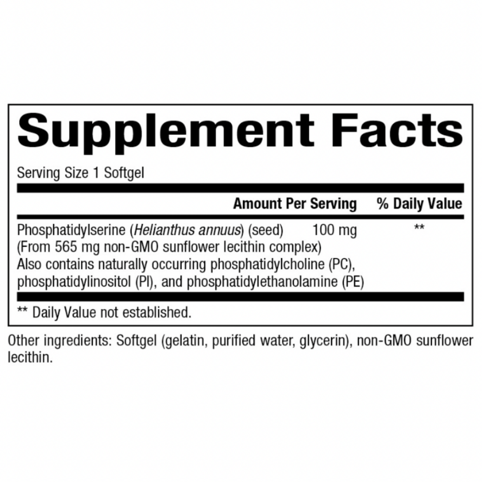 BioClinic Naturals Phosphatidylserine 60sg Bioclinic Naturals