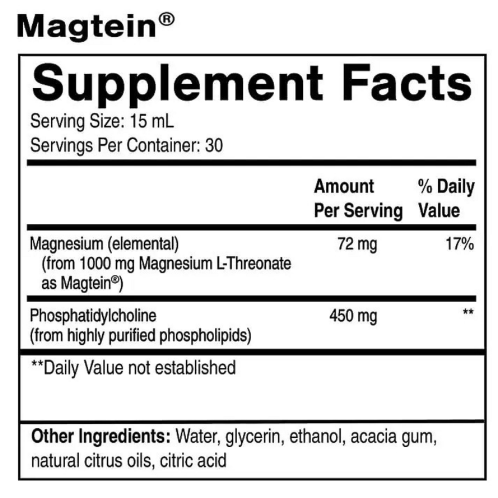Quicksilver Scientific Liposomal Magtein 15.2 oz Quicksilver
