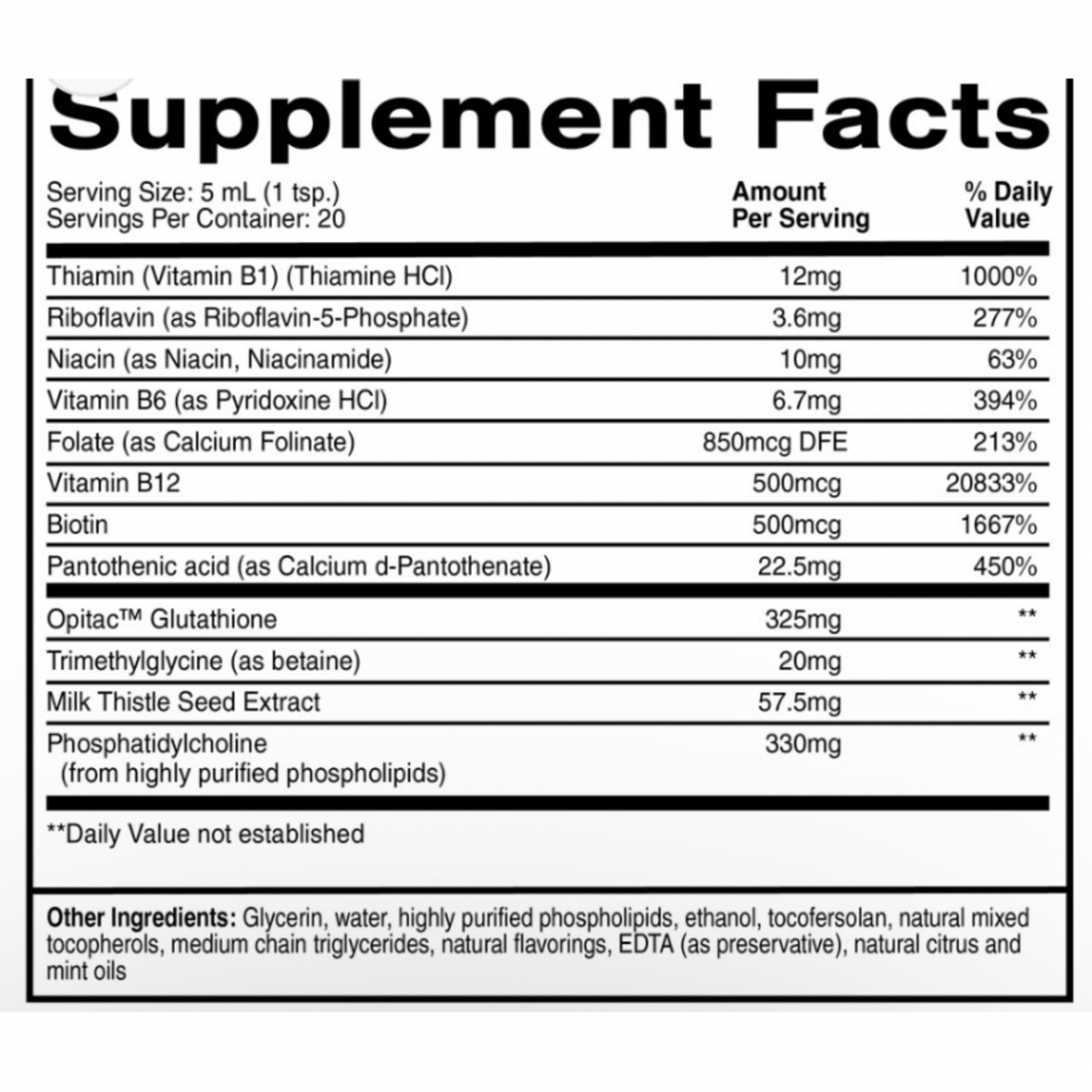 Quicksilver Scientific Liposomal Glutathione Complex 3.38 fl oz Quicksilver