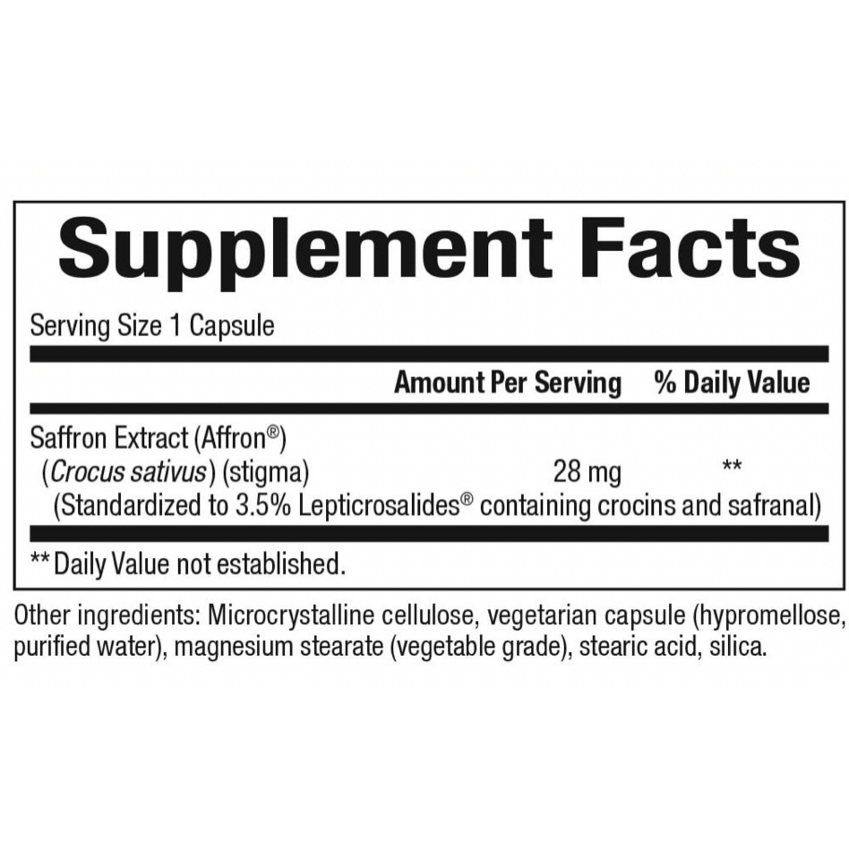 BioClinic Naturals Saffron Extract 28mg 30c Bioclinic