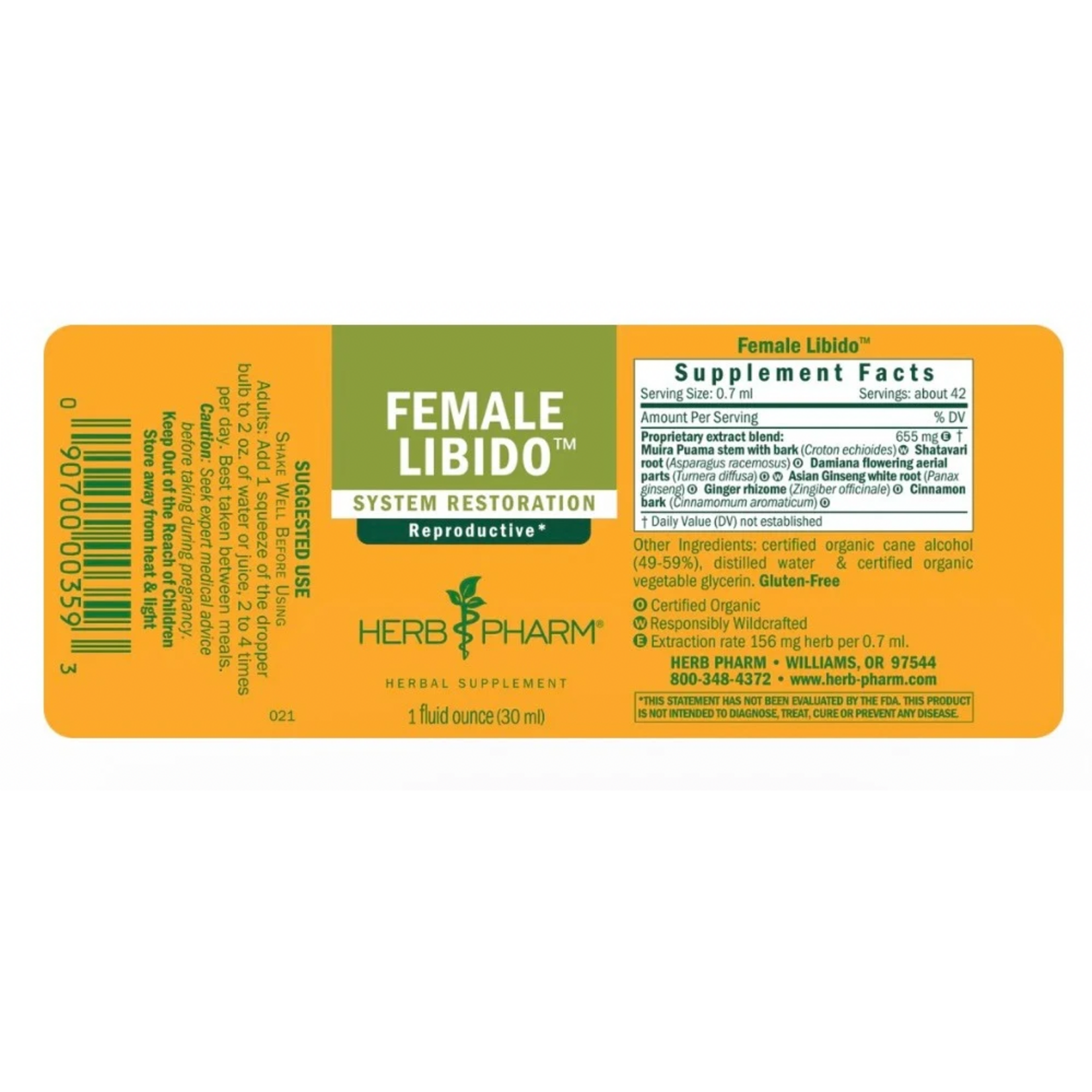 Herb Pharm Female Libido 1oz Herb Pharm