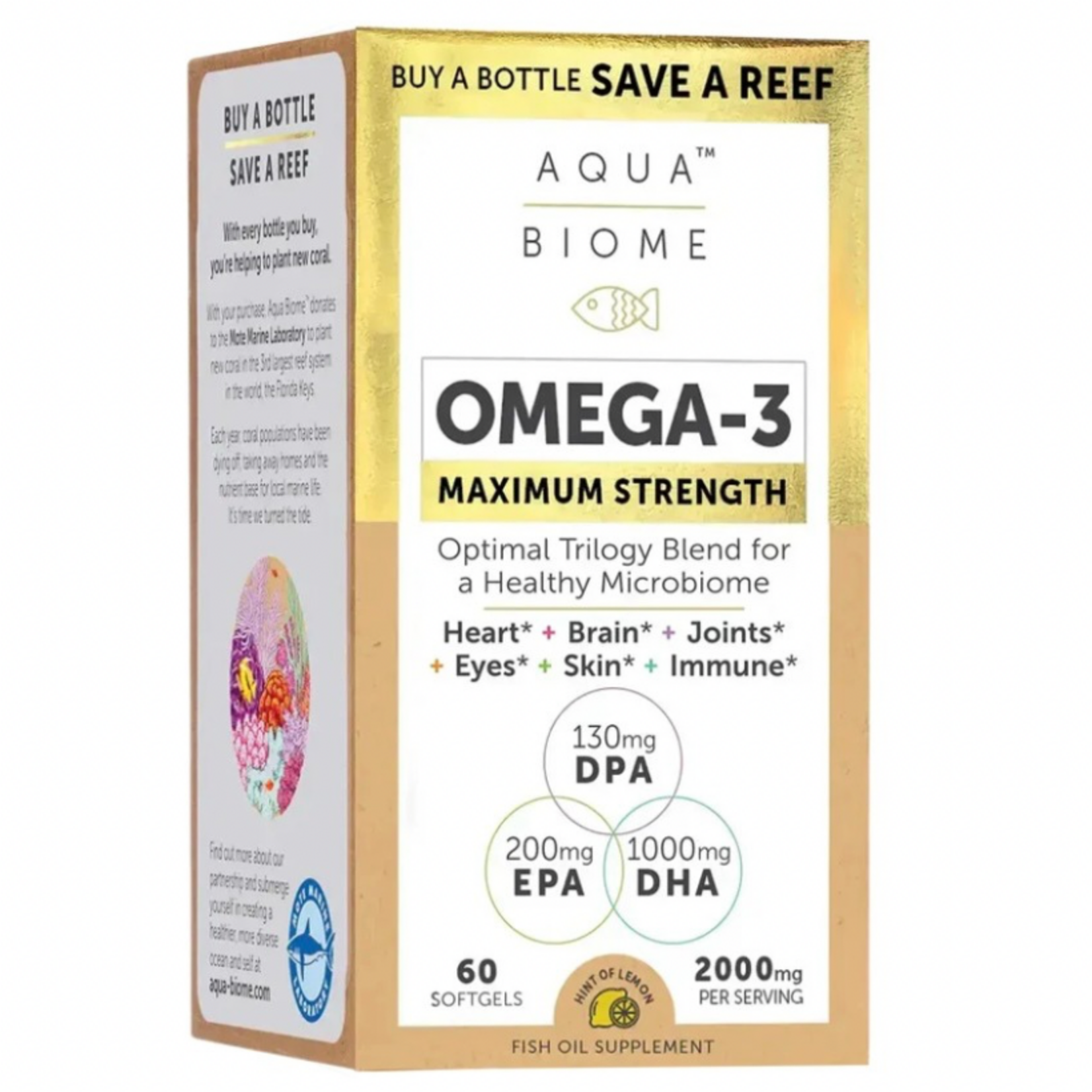 Enzymedica Aqua Biome™ Fish Oil Maximum Strength 60c Enzymedica