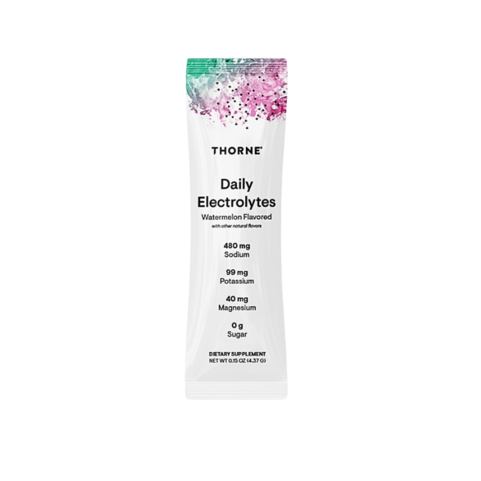 Thorne Research Daily Electrolytes Watermelon Flavored 30ct Thorne