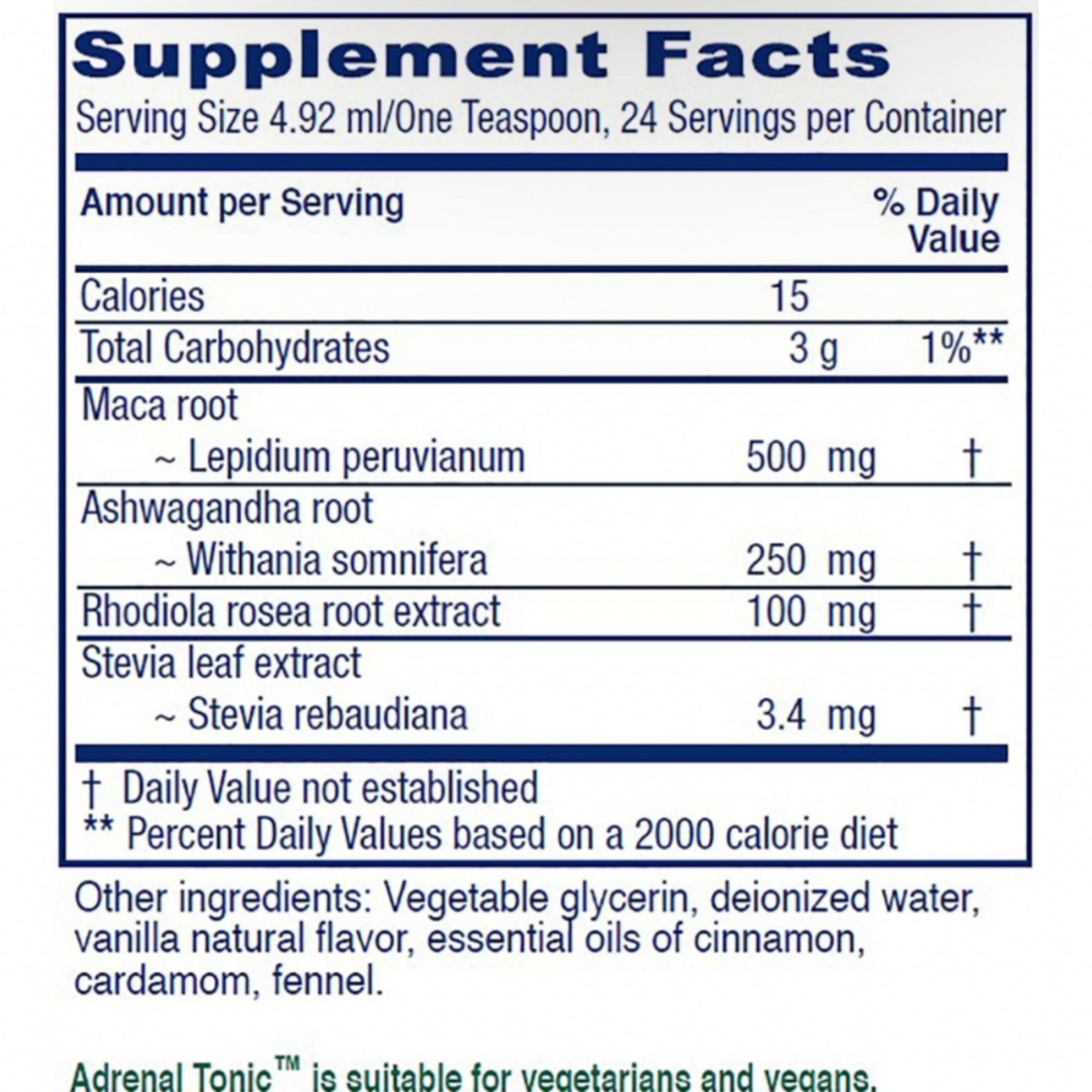 Vitanica Adrenal Tonic 4oz Vitanica