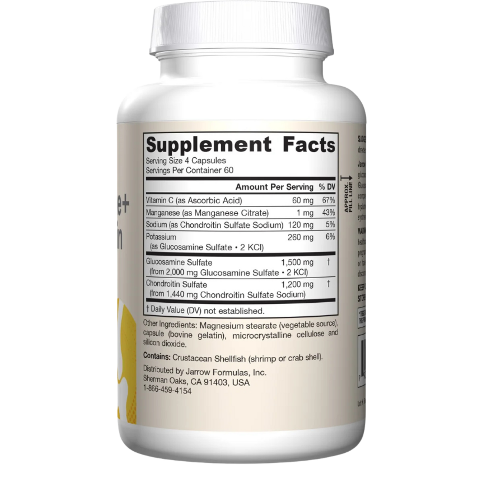 Jarrow Formulas Glucosamine Chondroitin MSM 240 caps Jarrow Formulas