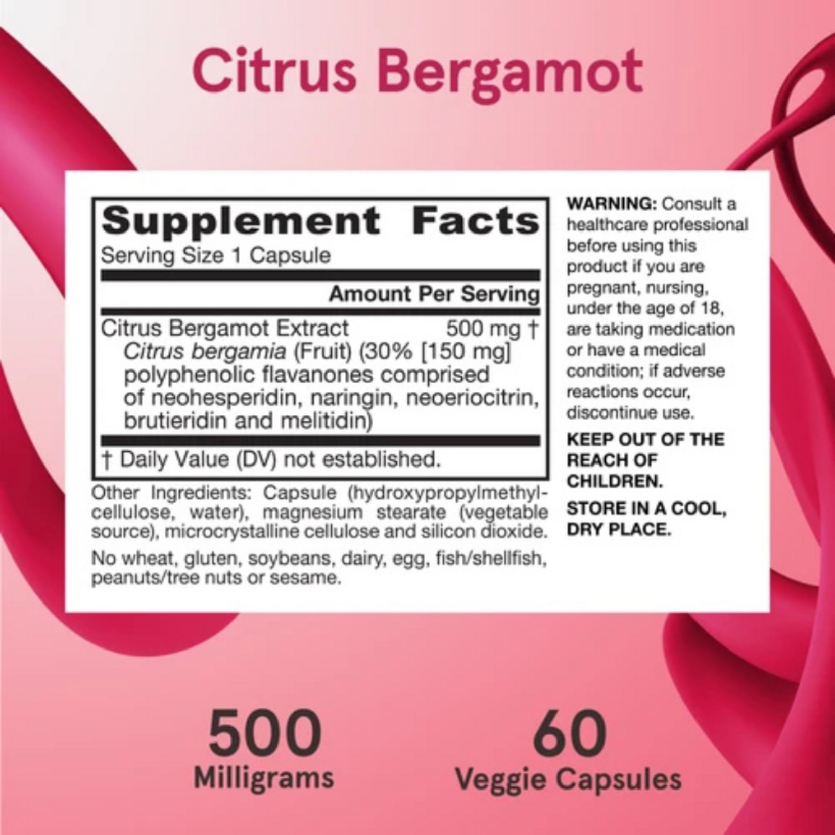 Jarrow Formulas Citrus Bergamot 500mg 60c Jarrow Formulas