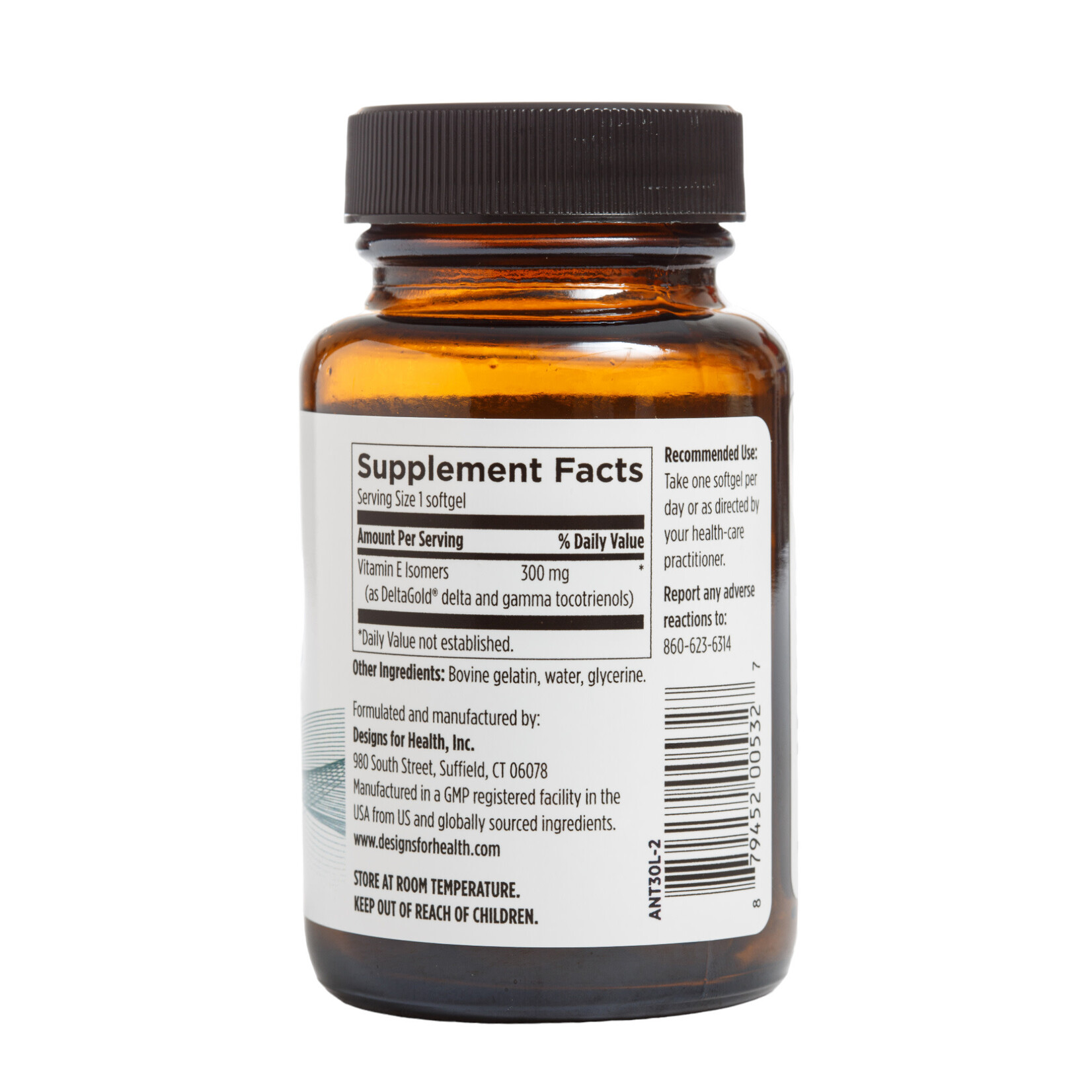 Designs for Health Annatto-E 300mg 60sg Designs for Health