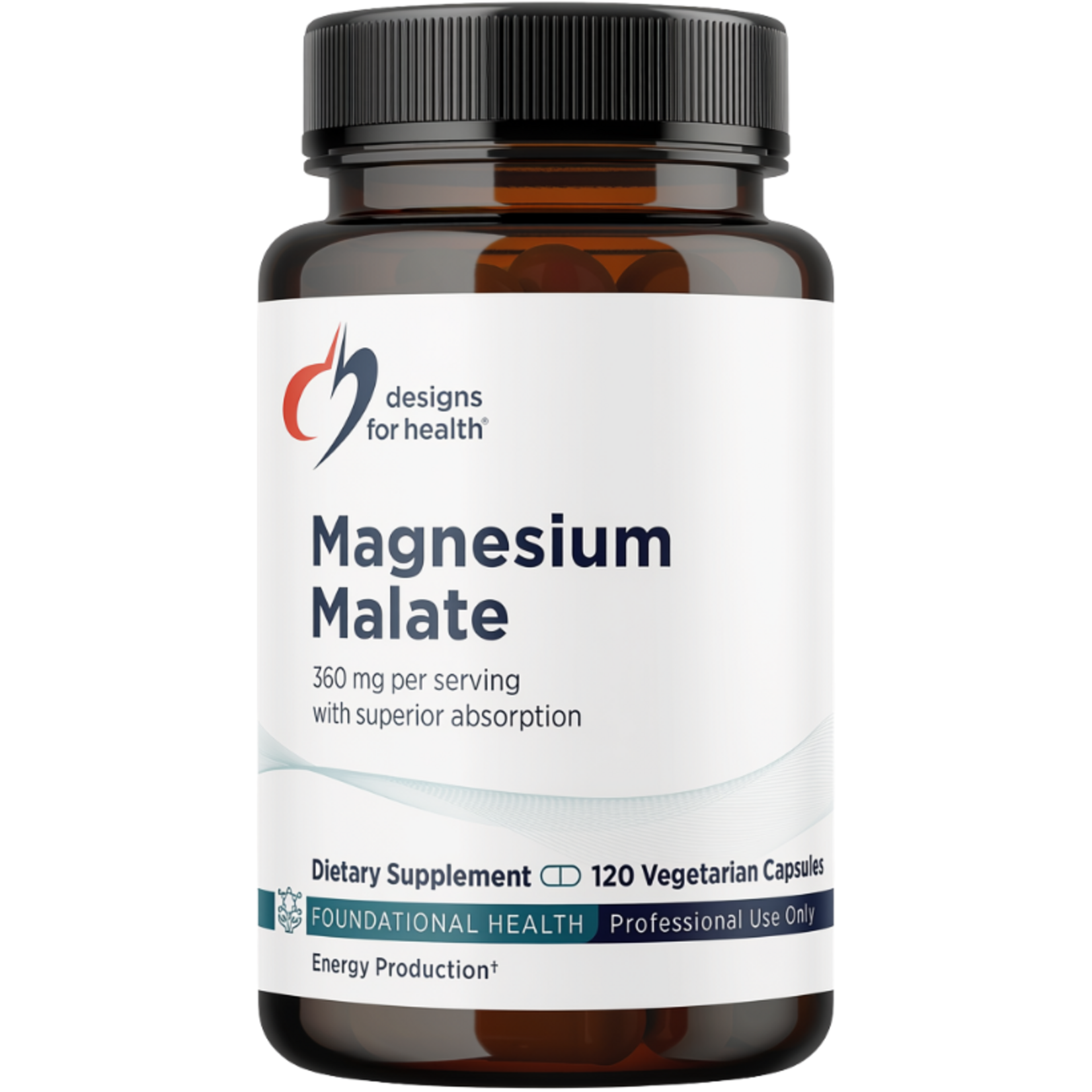 Designs for Health Magnesium Malate 360mg 120c Design for Health