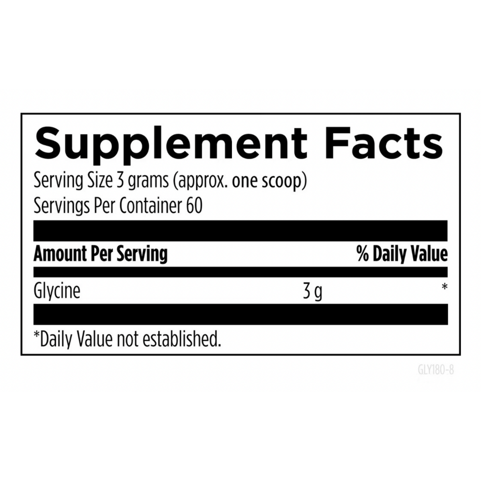 Designs for Health Glycine Powder 180g Designs For Health