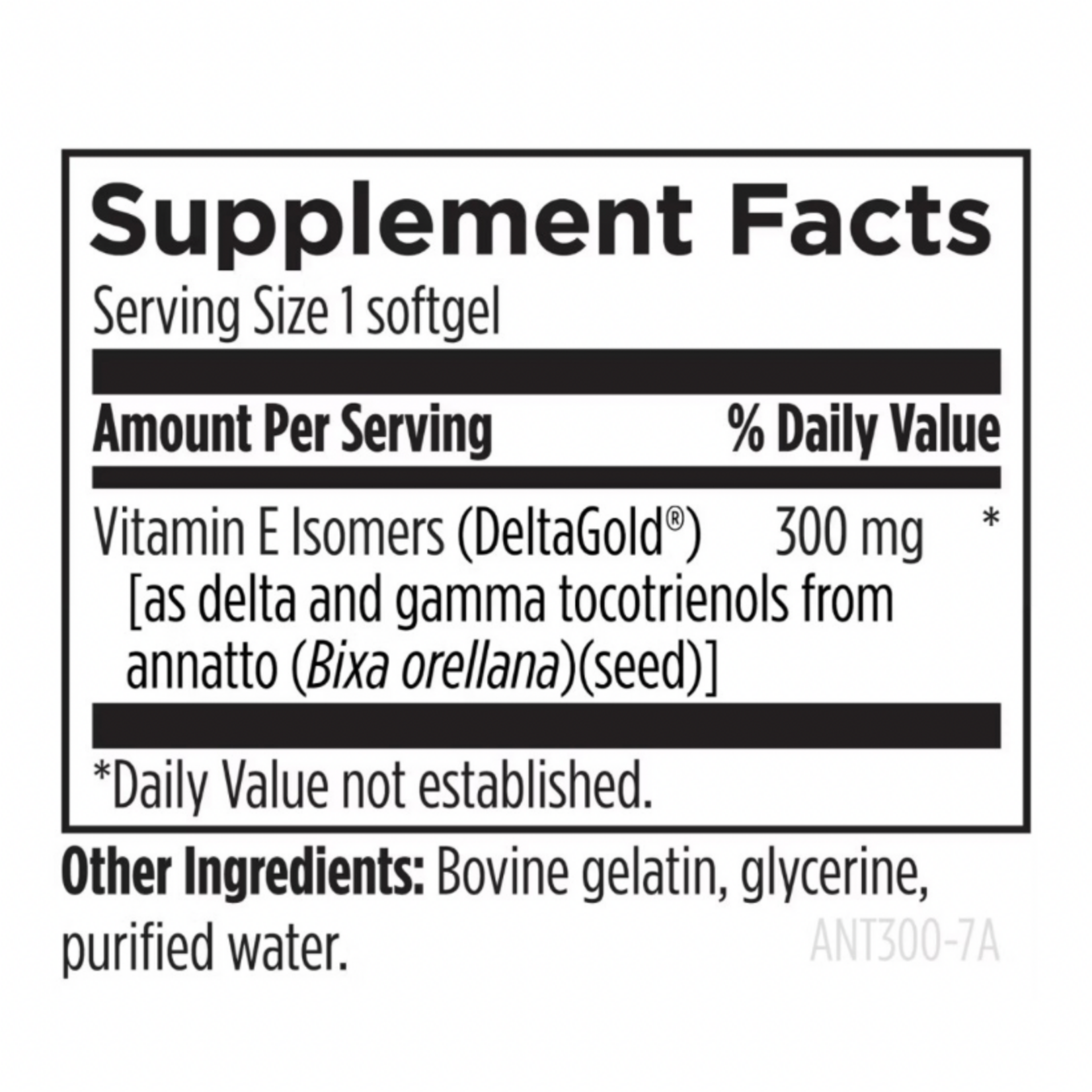 Designs for Health Annatto-E 300mg 30sg Designs for Health