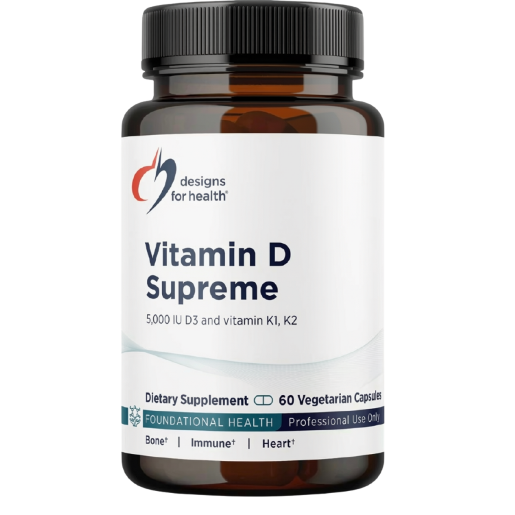 Designs for Health Vitamin D Supreme with Vit K1  K2 60c Designs for Health