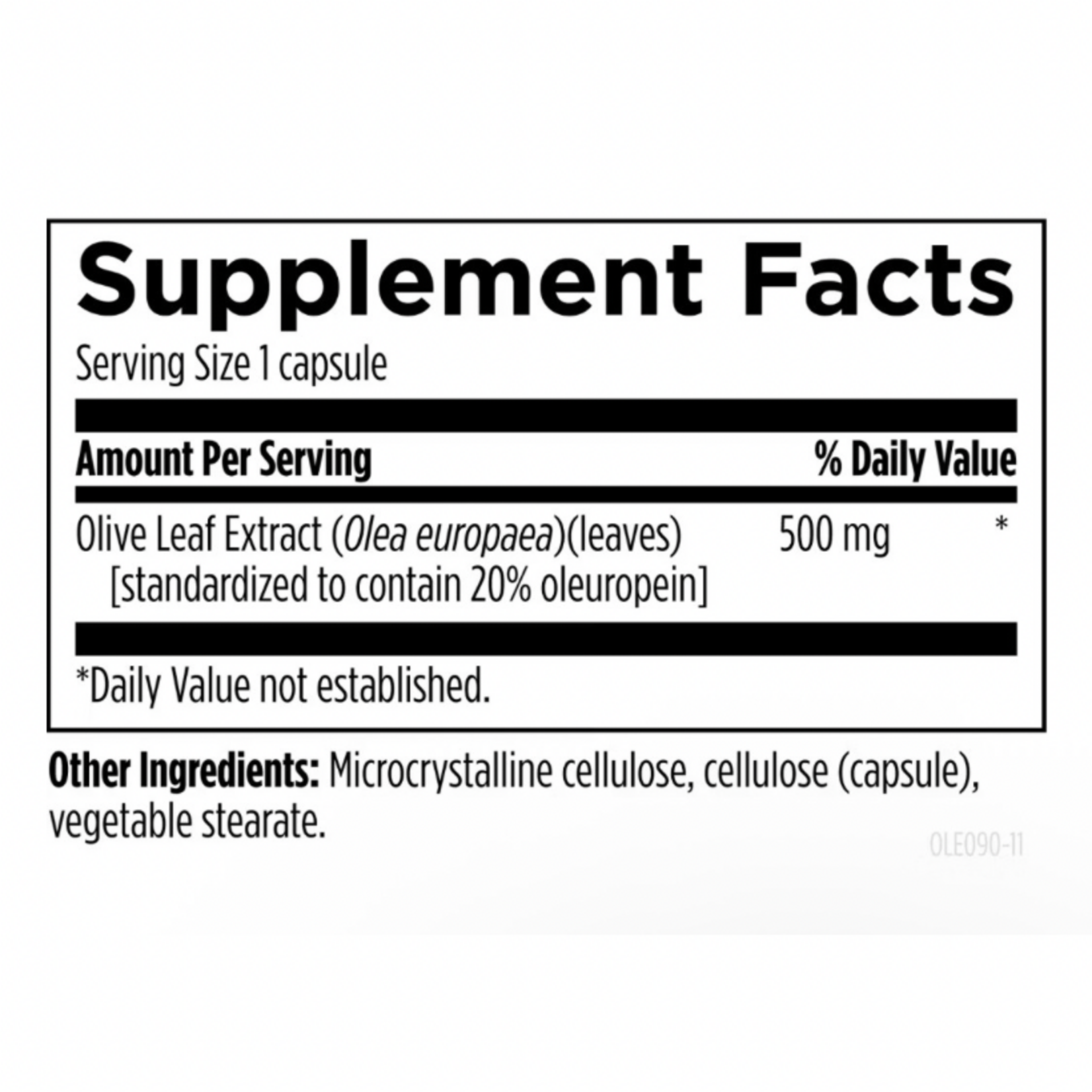 Designs for Health Olive Leaf Extract 500mg 90c Designs for Health