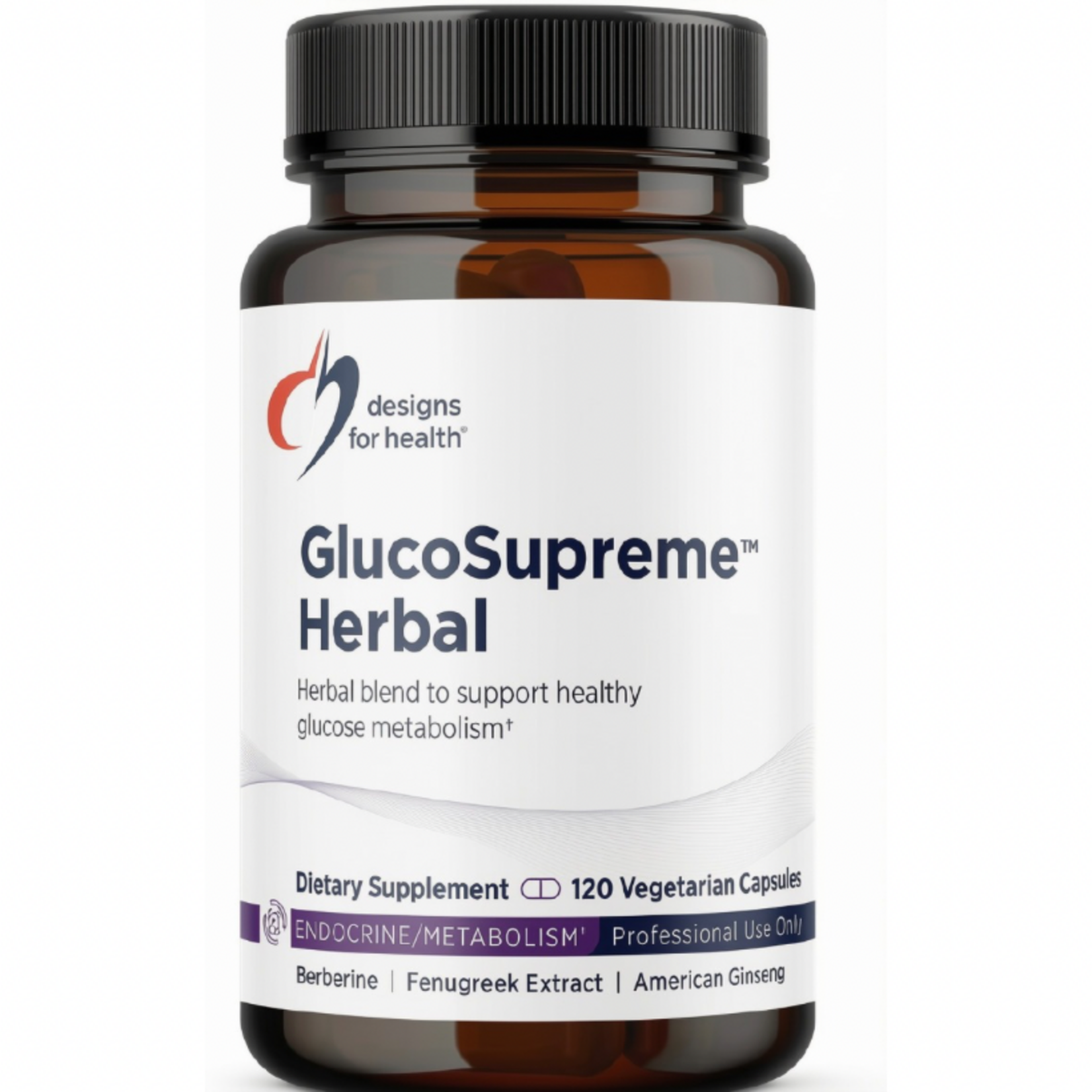 Designs for Health GlucoSupreme Herbal 120c Designs for Health***