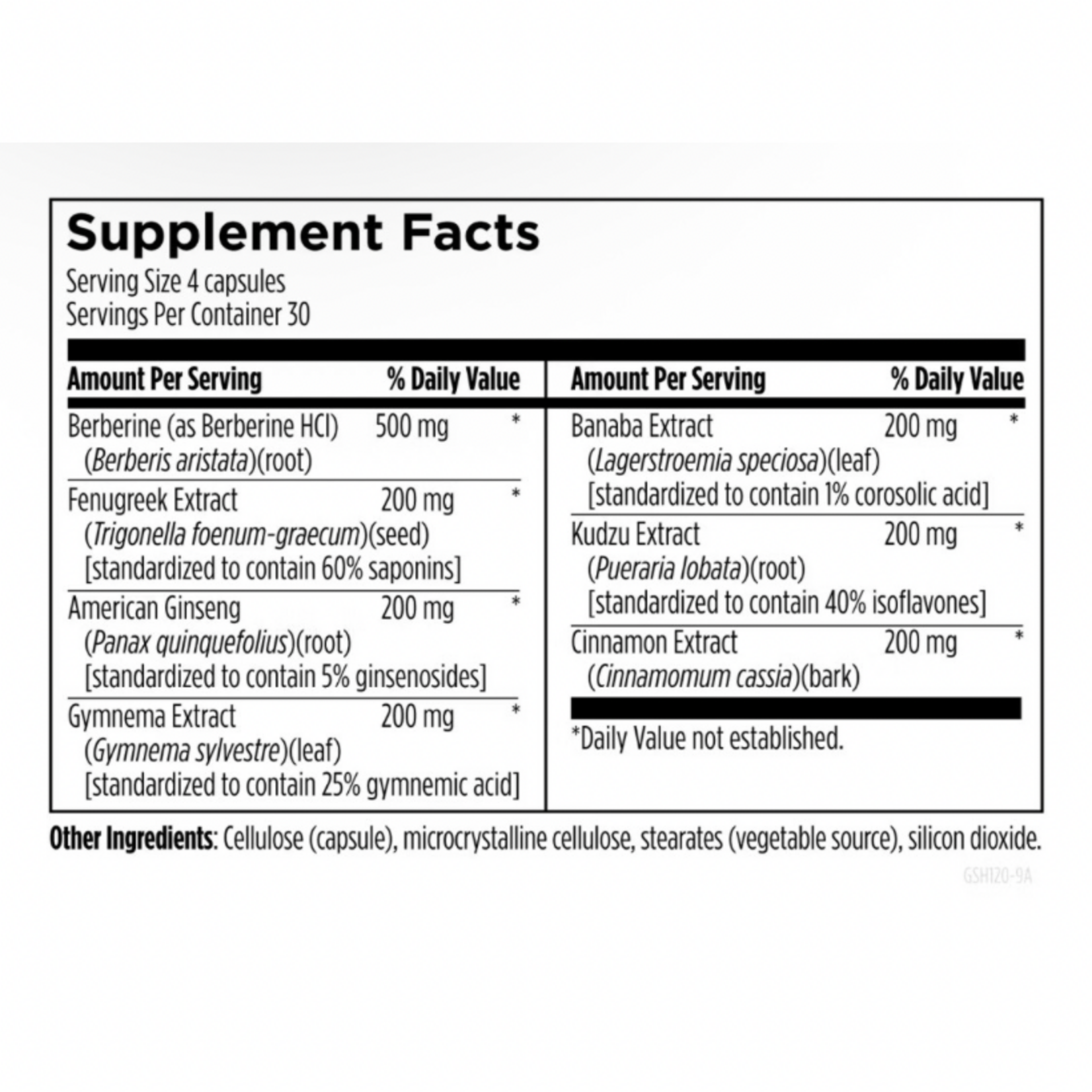 Designs for Health GlucoSupreme Herbal 120c Designs for Health***