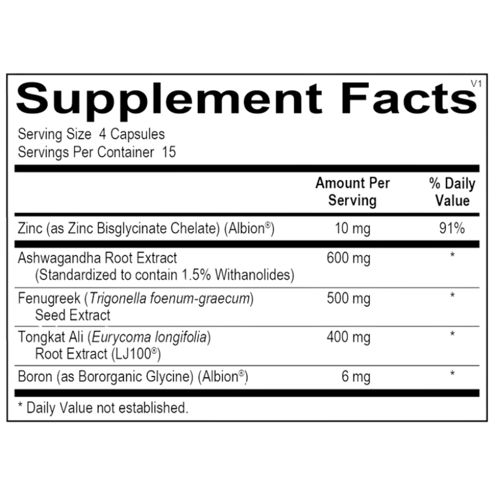Ortho Molecular Products Testosterone Support Complex 60c Ortho Molecular Products