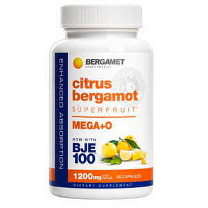 Bergamet North America Citrus Bergamot Mega+O 600mg 60c Bergamet