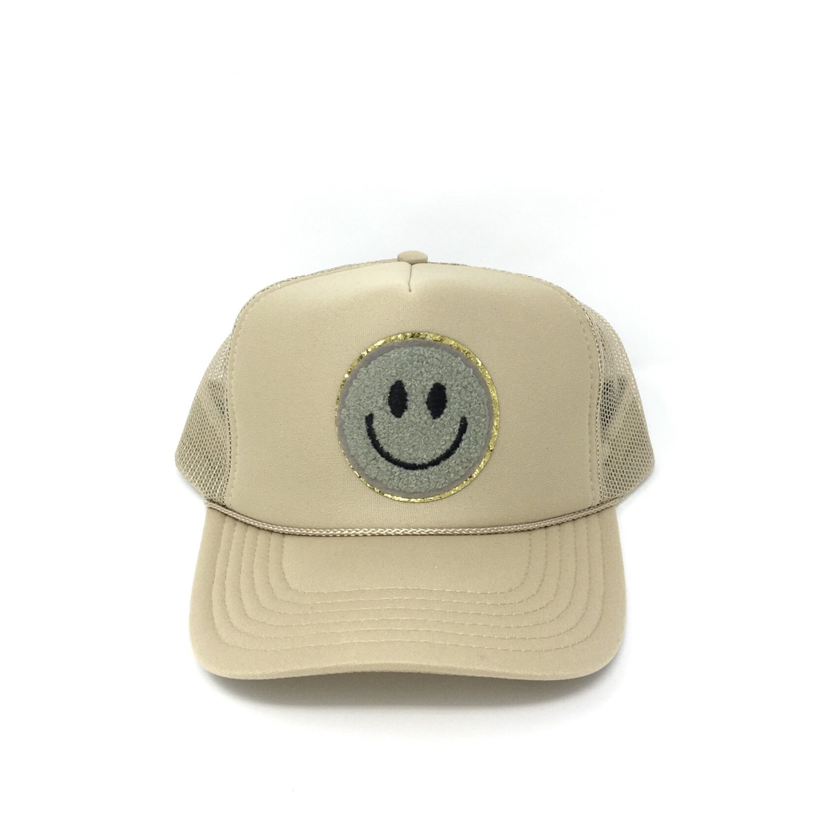 Après Babe Smiley Face Trucker Hat Khaki Collection