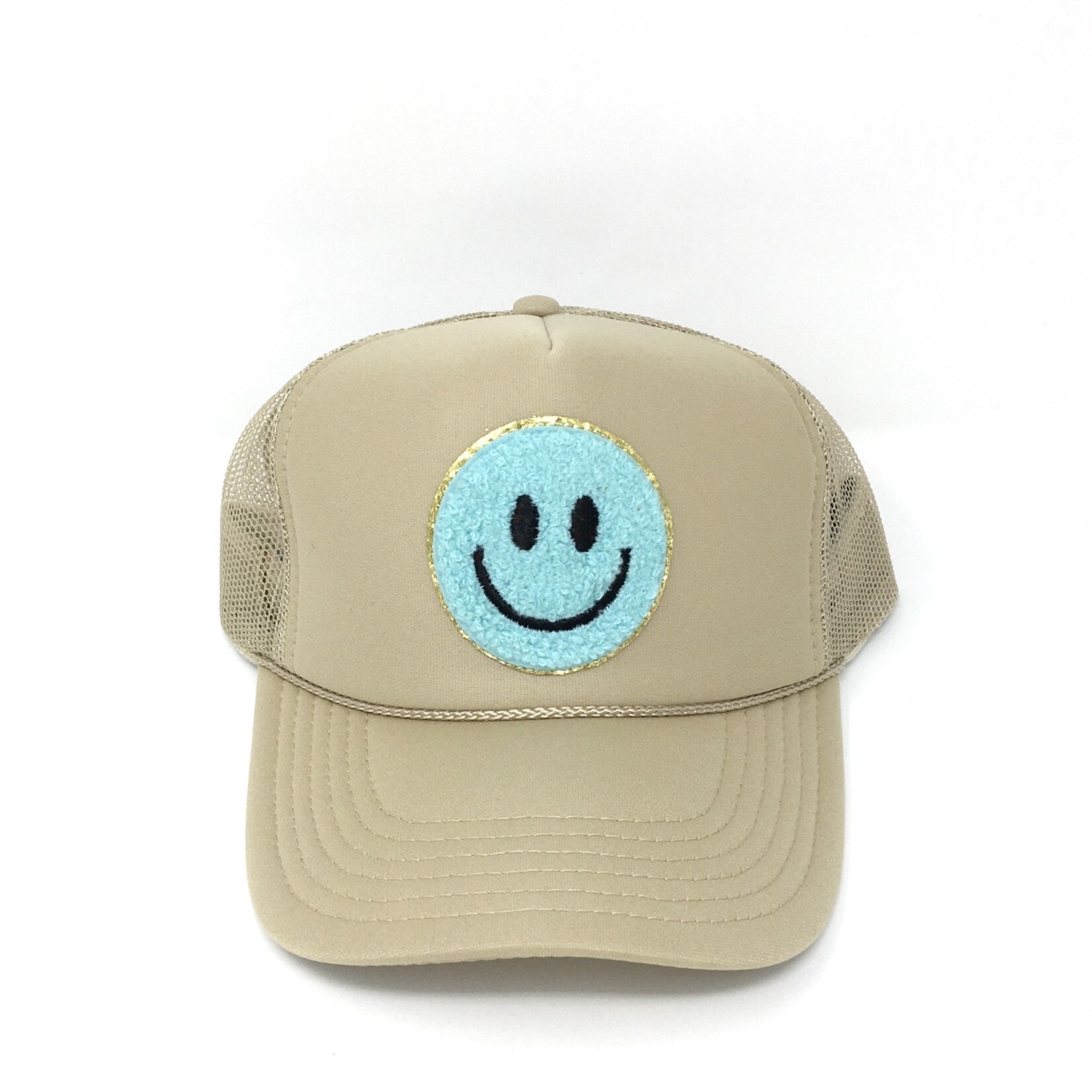 Après Babe Smiley Face Trucker Hat Khaki Collection