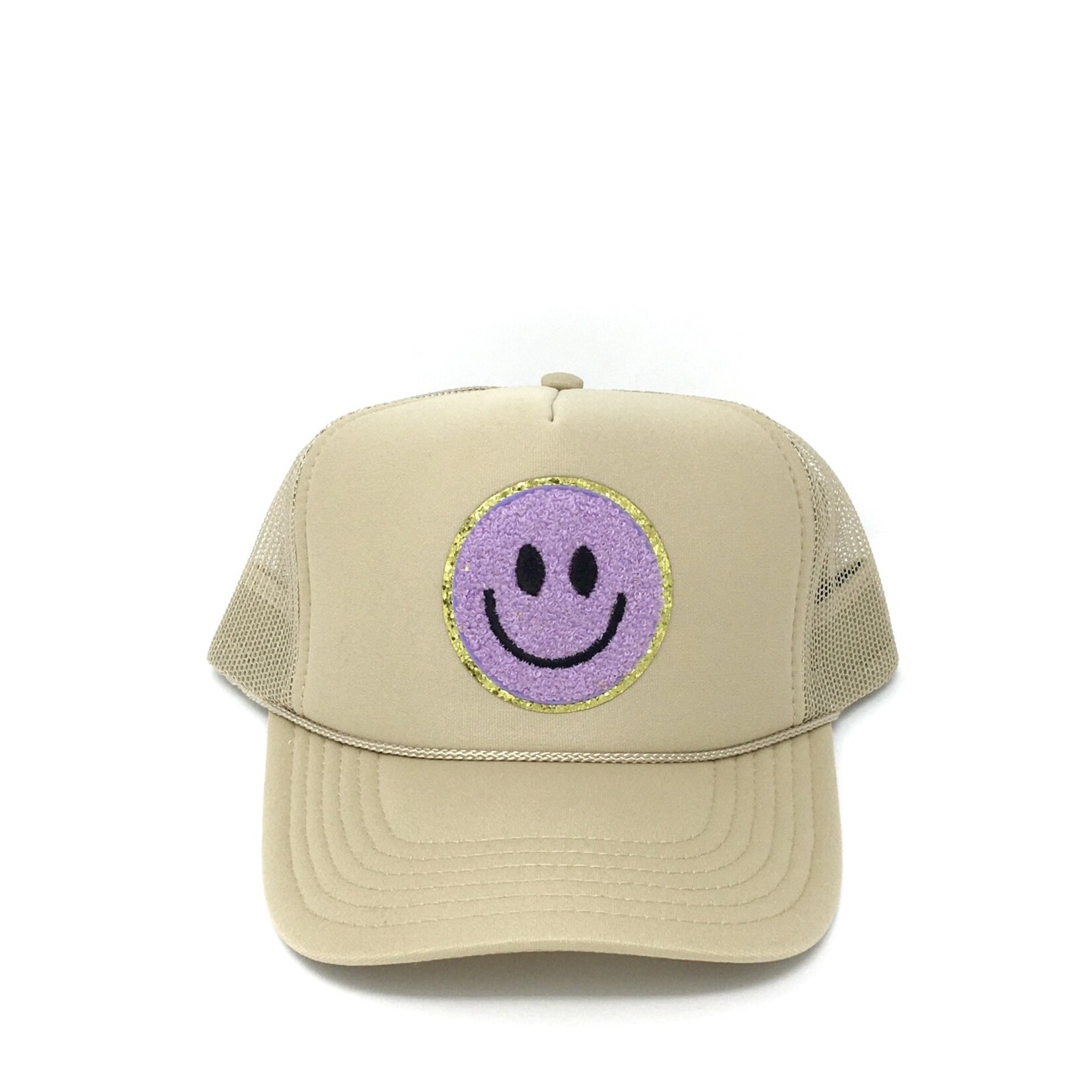Après Babe Smiley Face Trucker Hat Khaki Collection