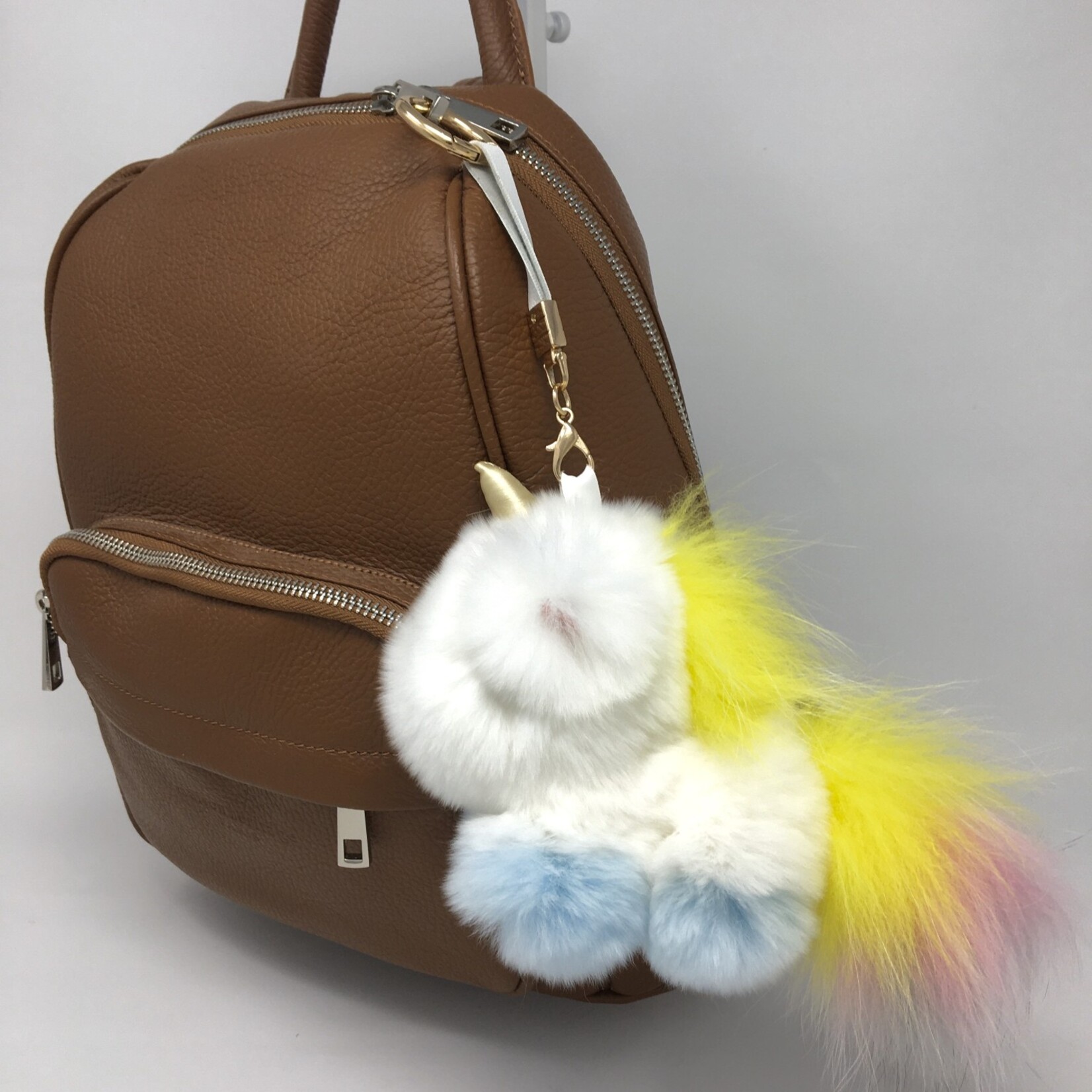 Après Babe Unicorn Real Rabbit Fur Bag Charm