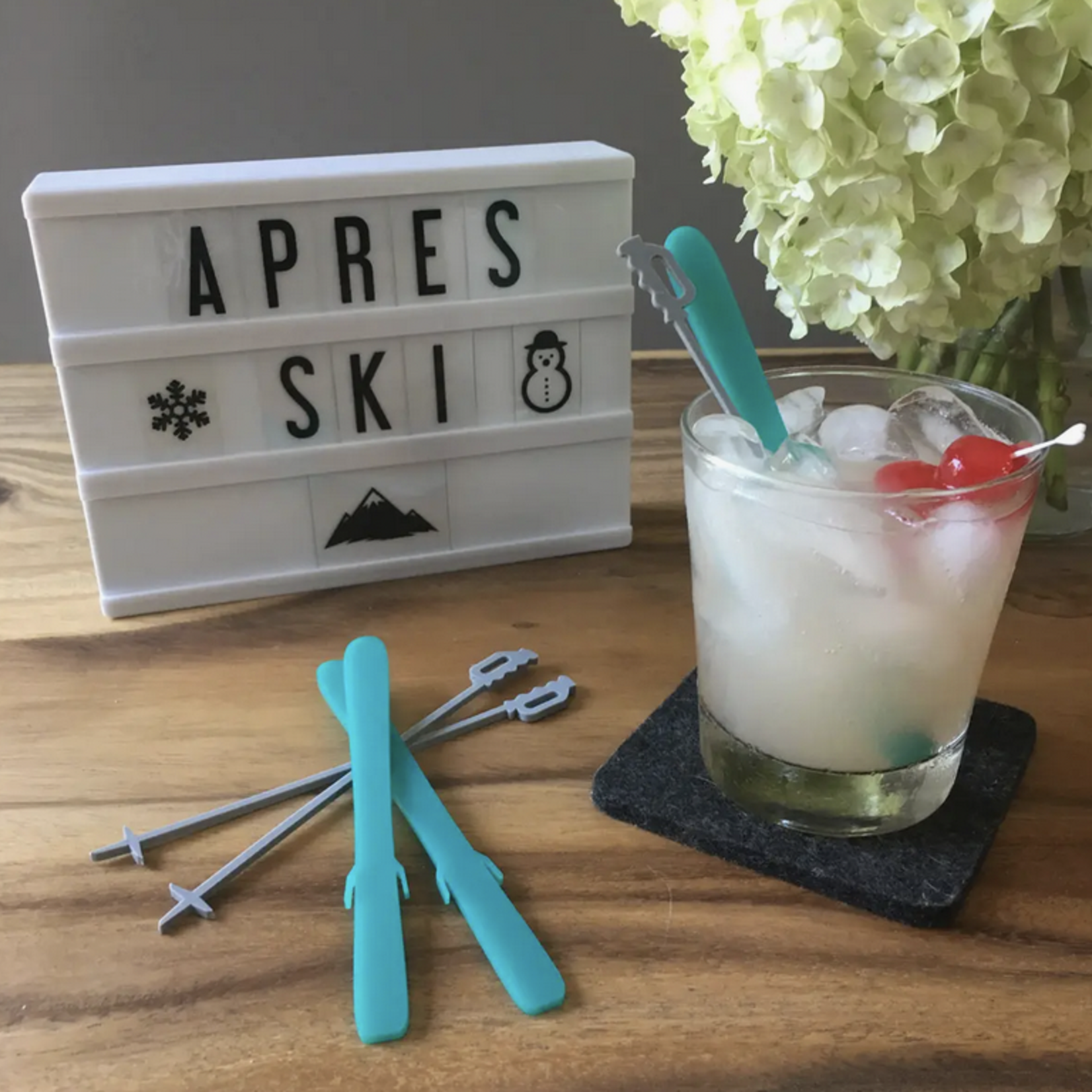 Après Ski Cocktail Party Stir Sticks - 2 Pack