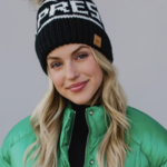 Après Chunky Knit Fleece Lined Beanie With Pom Pom