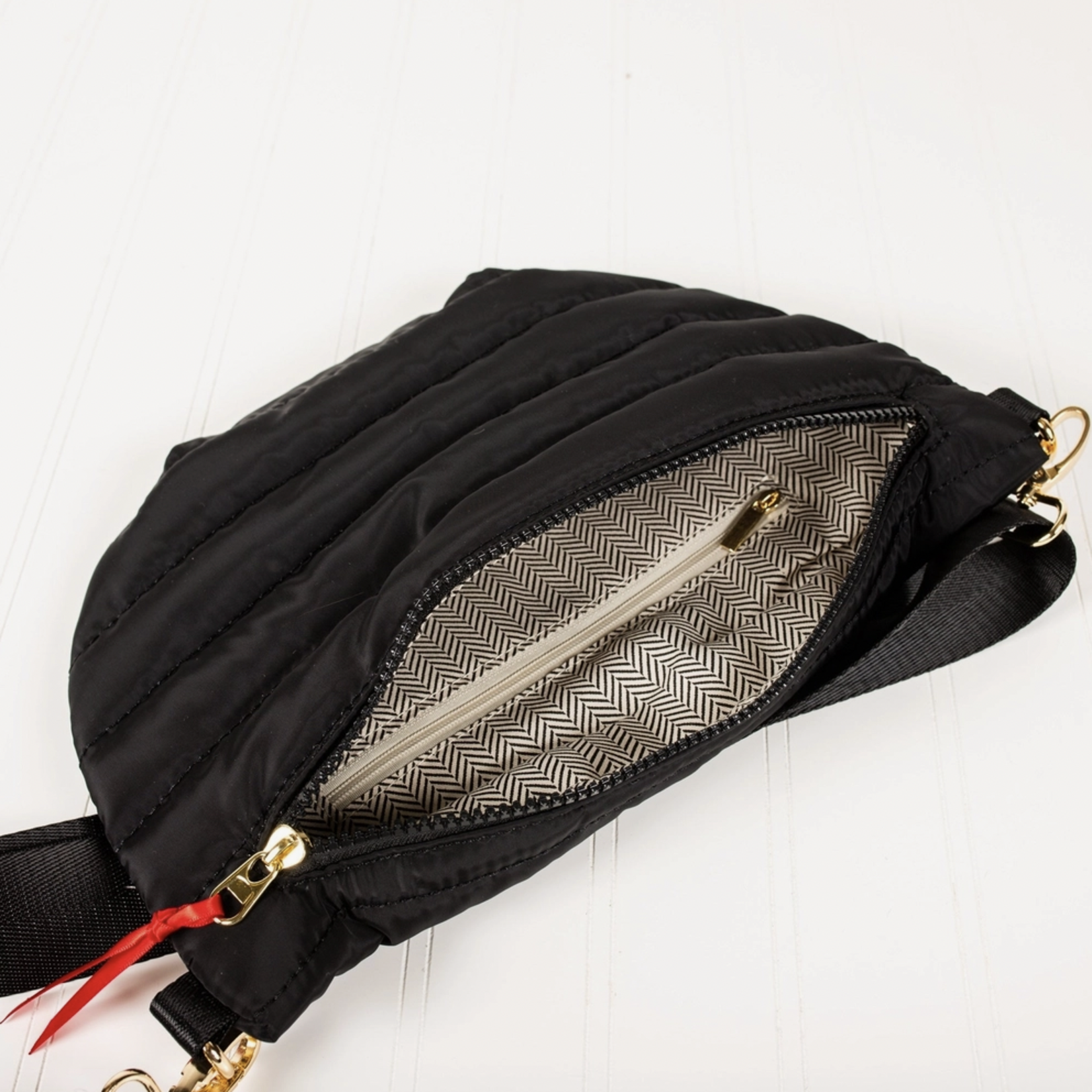 Pretty Simple Puffer Adjustable Nylon Sling Bag