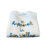 Après Babe Ribbed Cashmere "it happened in Sun Valley" Sweater